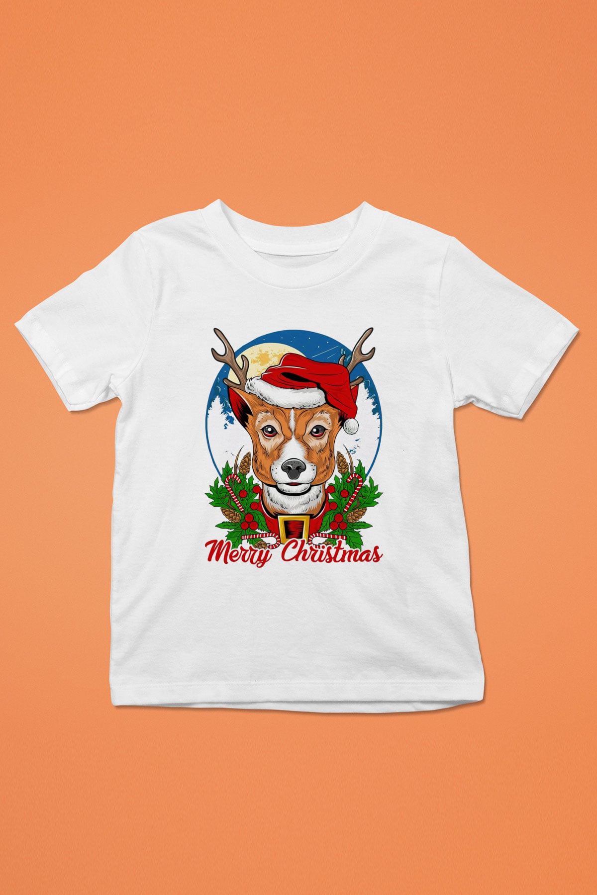 Yılbaşı Beyaz Unisex Çocuk Tişört
