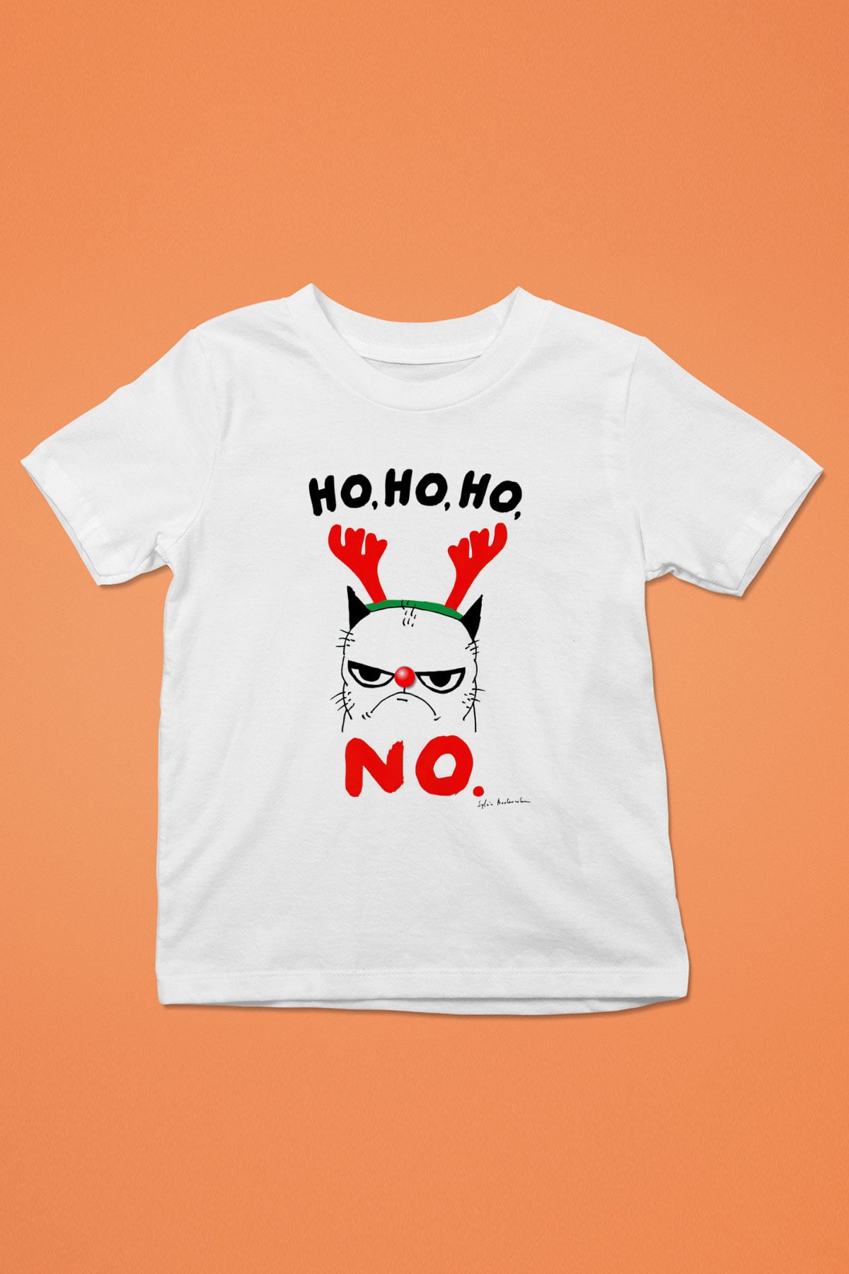 Yılbaşı Beyaz Unisex Çocuk Tişört