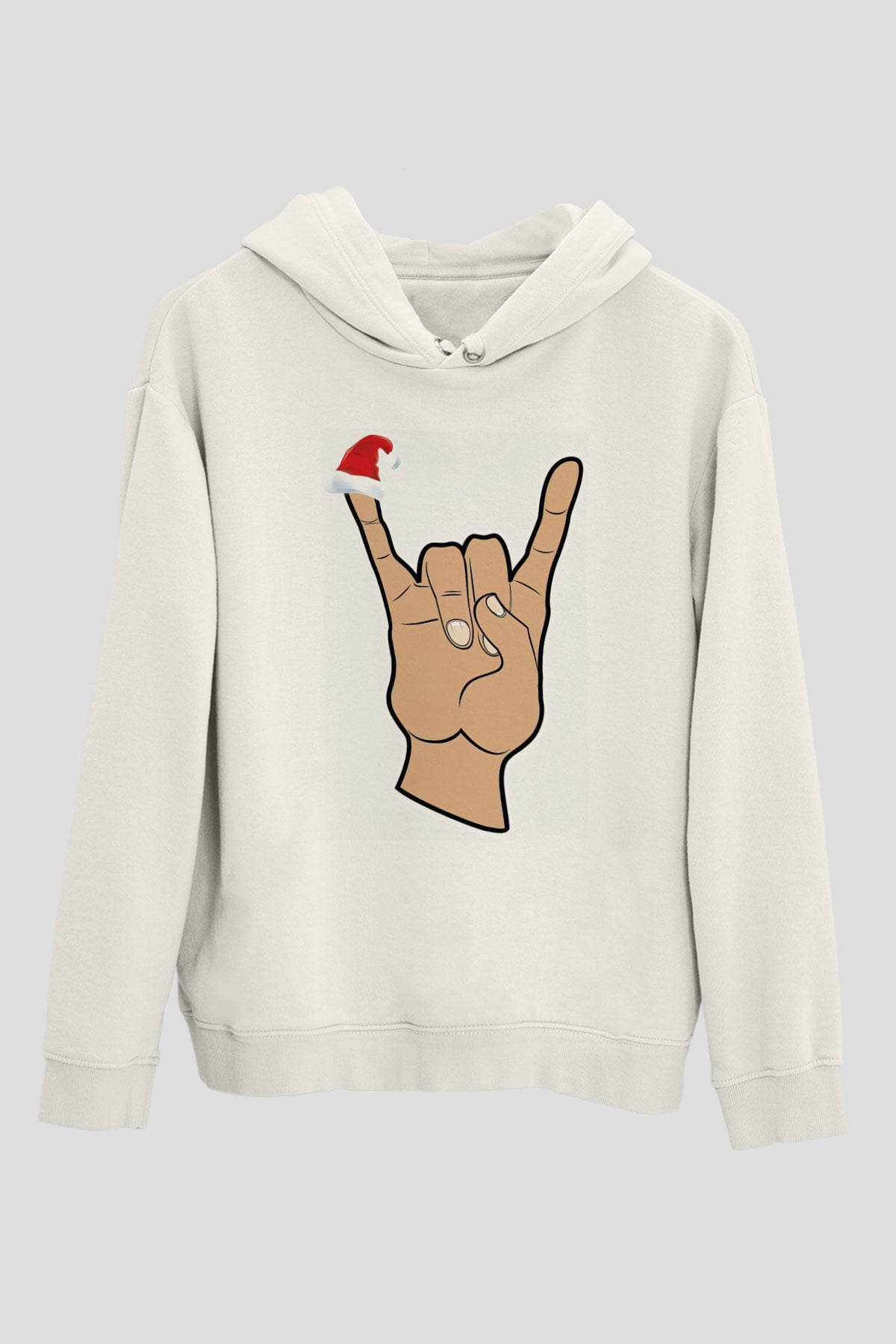 Yılbaşı Beyaz Unisex Hoodie