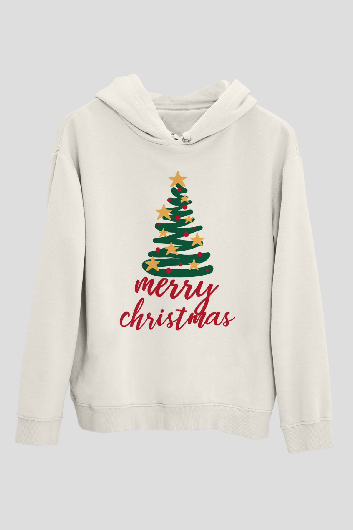 Yılbaşı Beyaz Unisex Hoodie