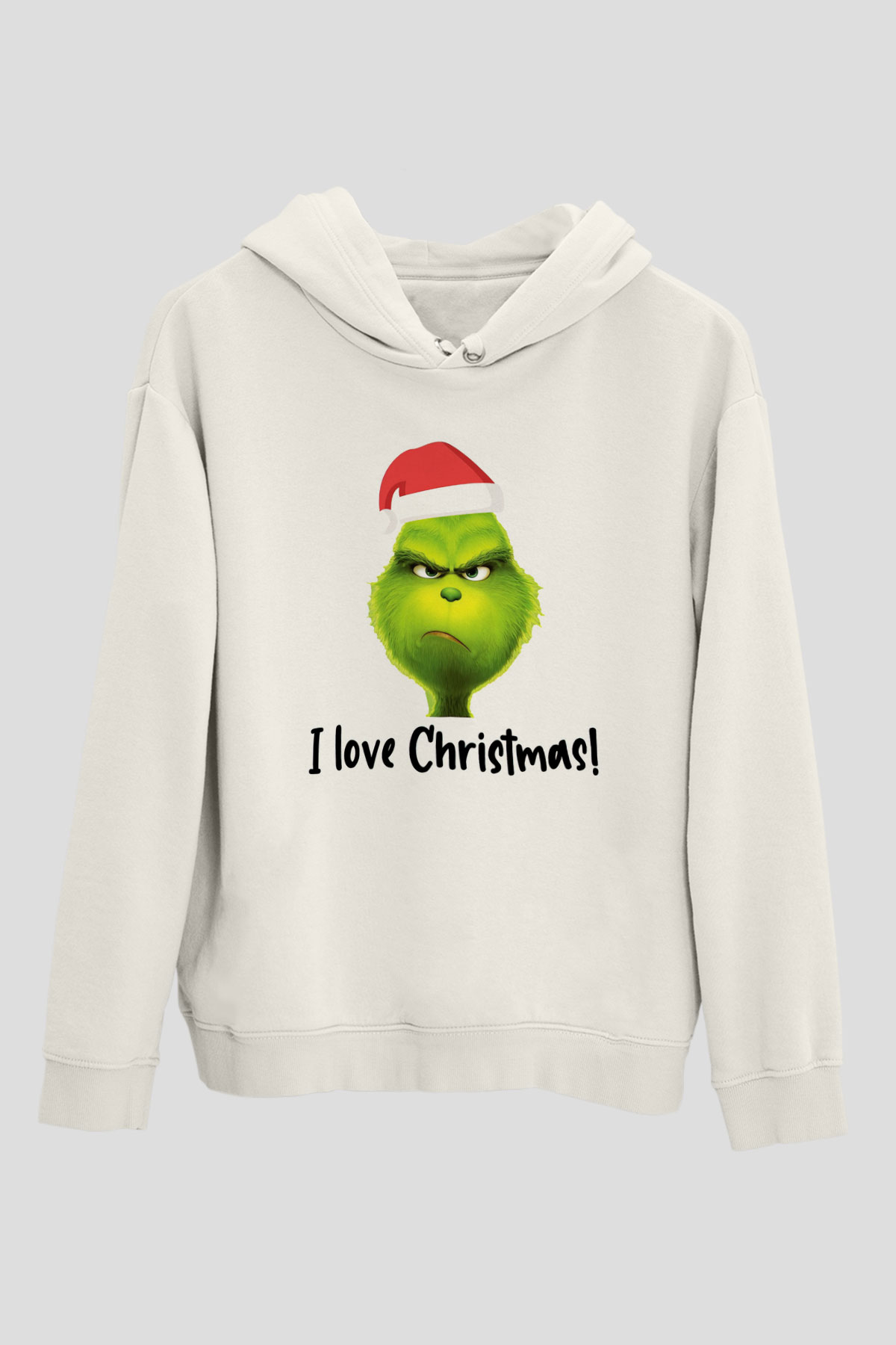 Yılbaşı Beyaz Unisex Hoodie