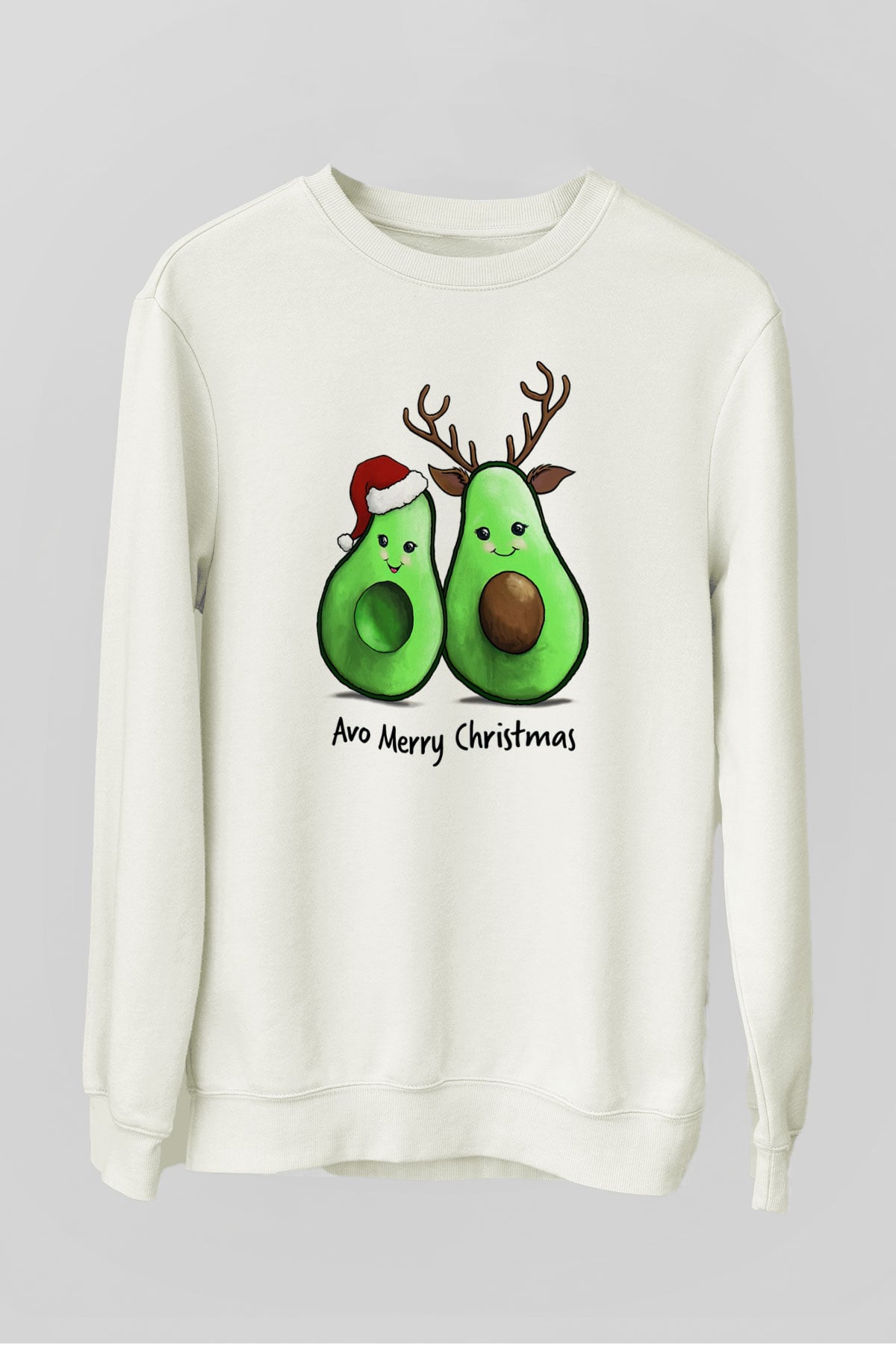 Yılbaşı Beyaz Unisex Sweatshirt
