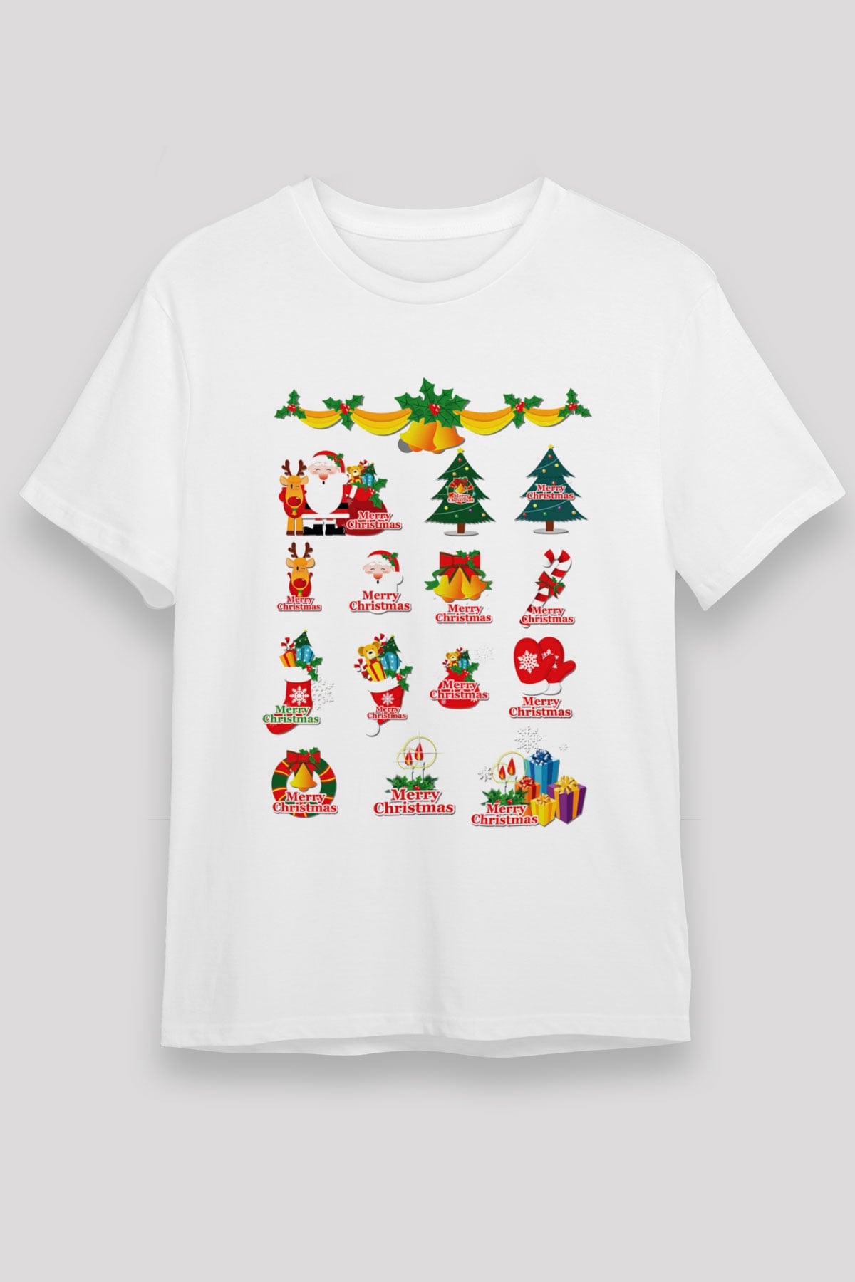 Yılbaşı Beyaz Unisex Tişört T-Shirt - TişörtFabrikası
