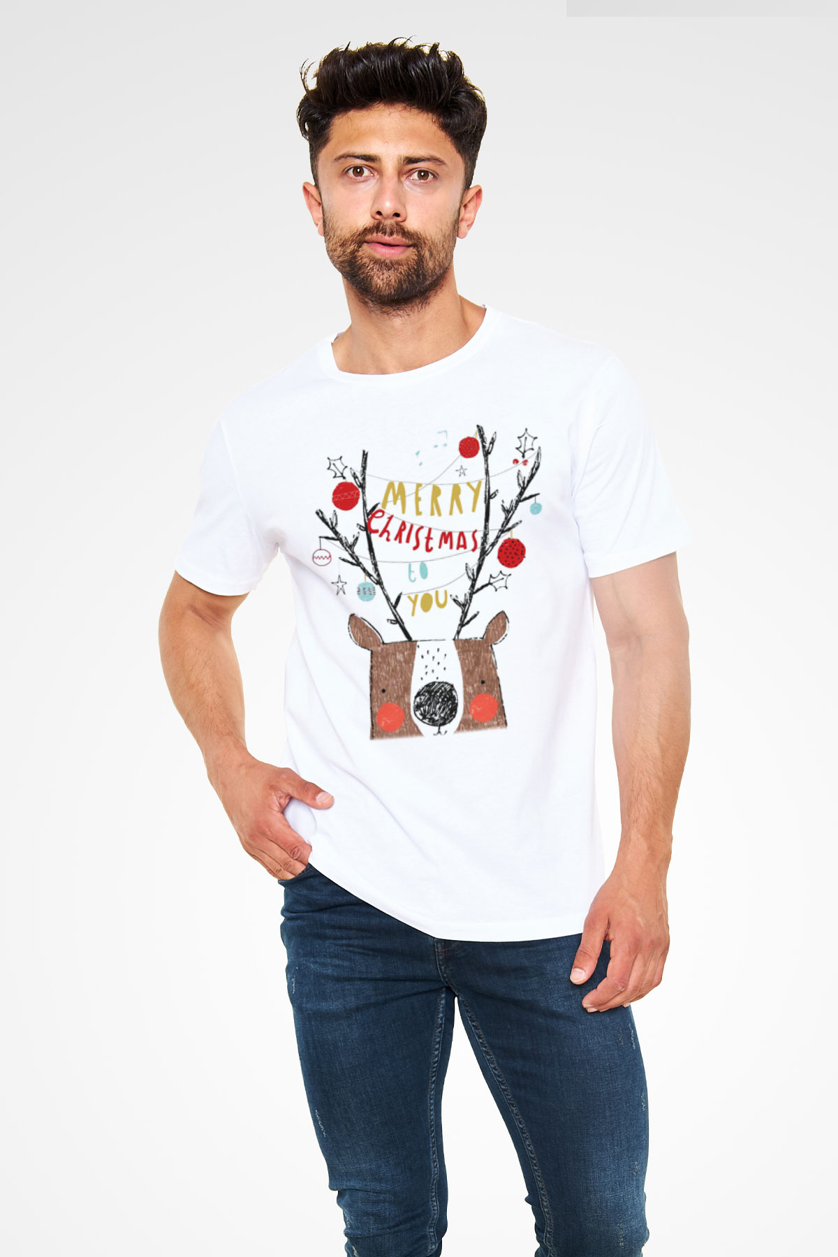Yılbaşı Beyaz Unisex Tişört T-Shirt - TişörtFabrikası