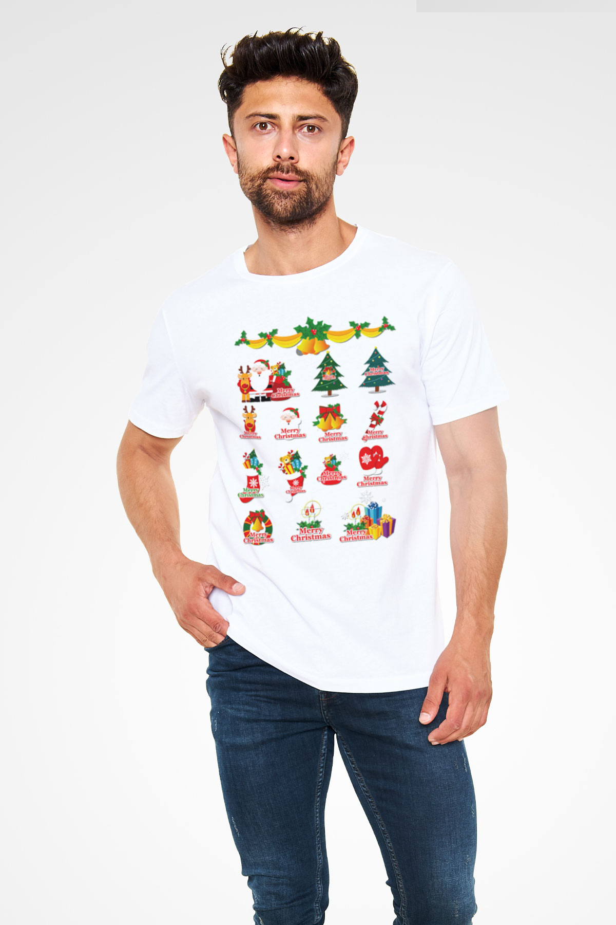 Yılbaşı Beyaz Unisex Tişört T-Shirt - TişörtFabrikası
