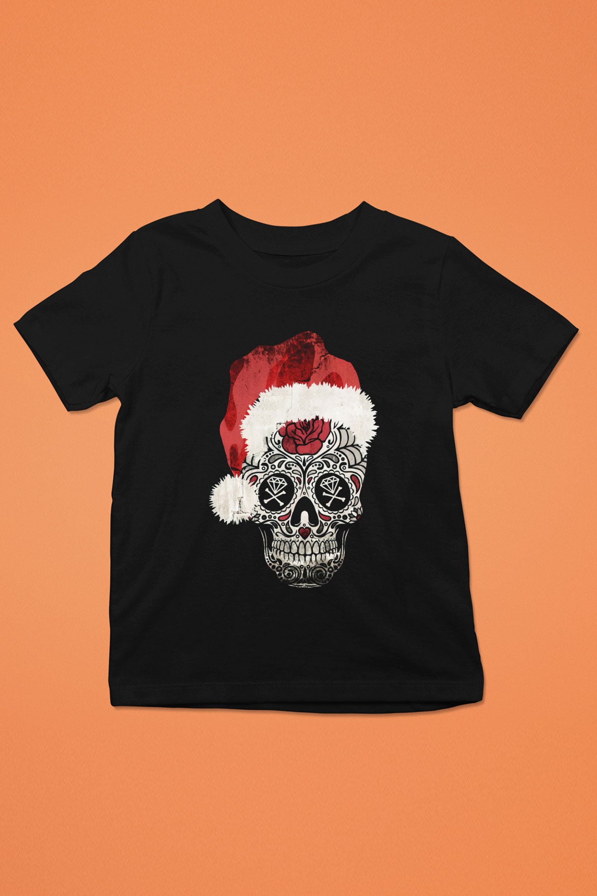 Yılbaşı Siyah Unisex Çocuk Tişört