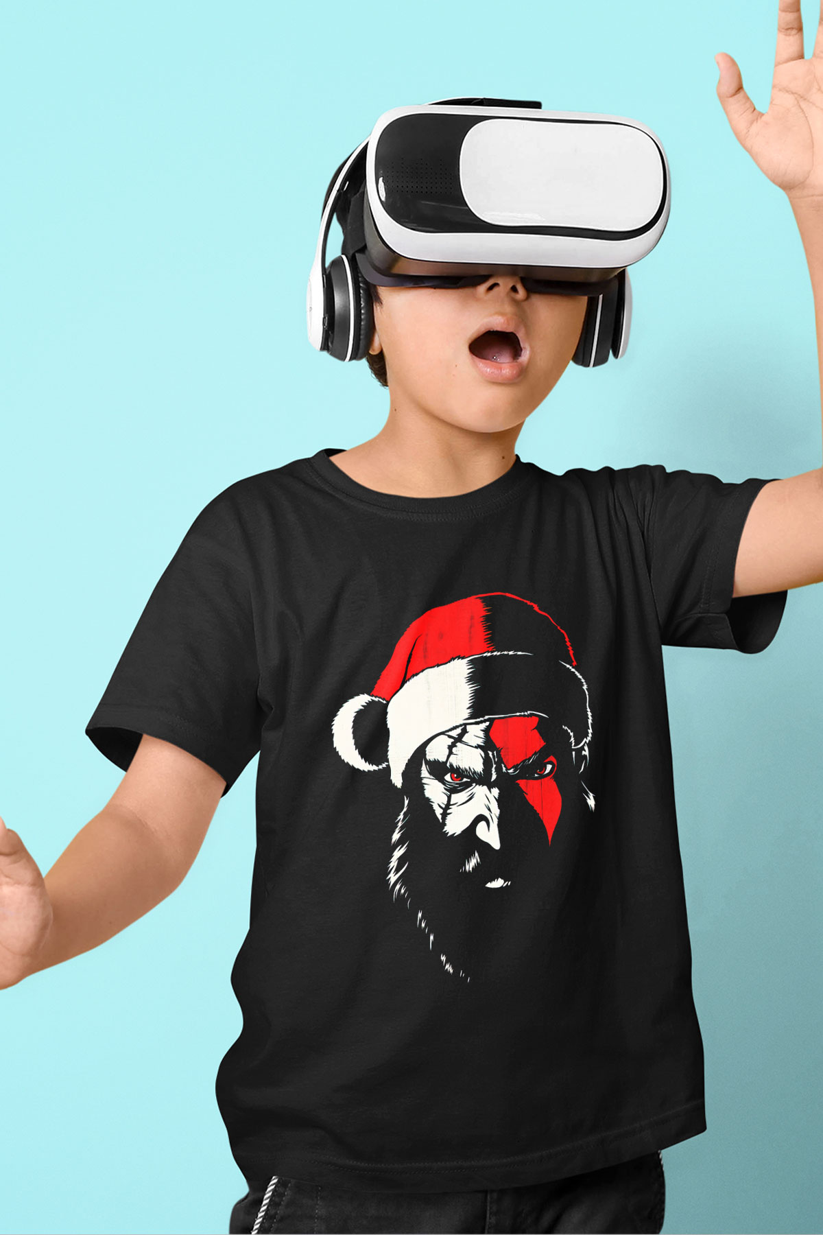 Yılbaşı Siyah Unisex Çocuk Tişört