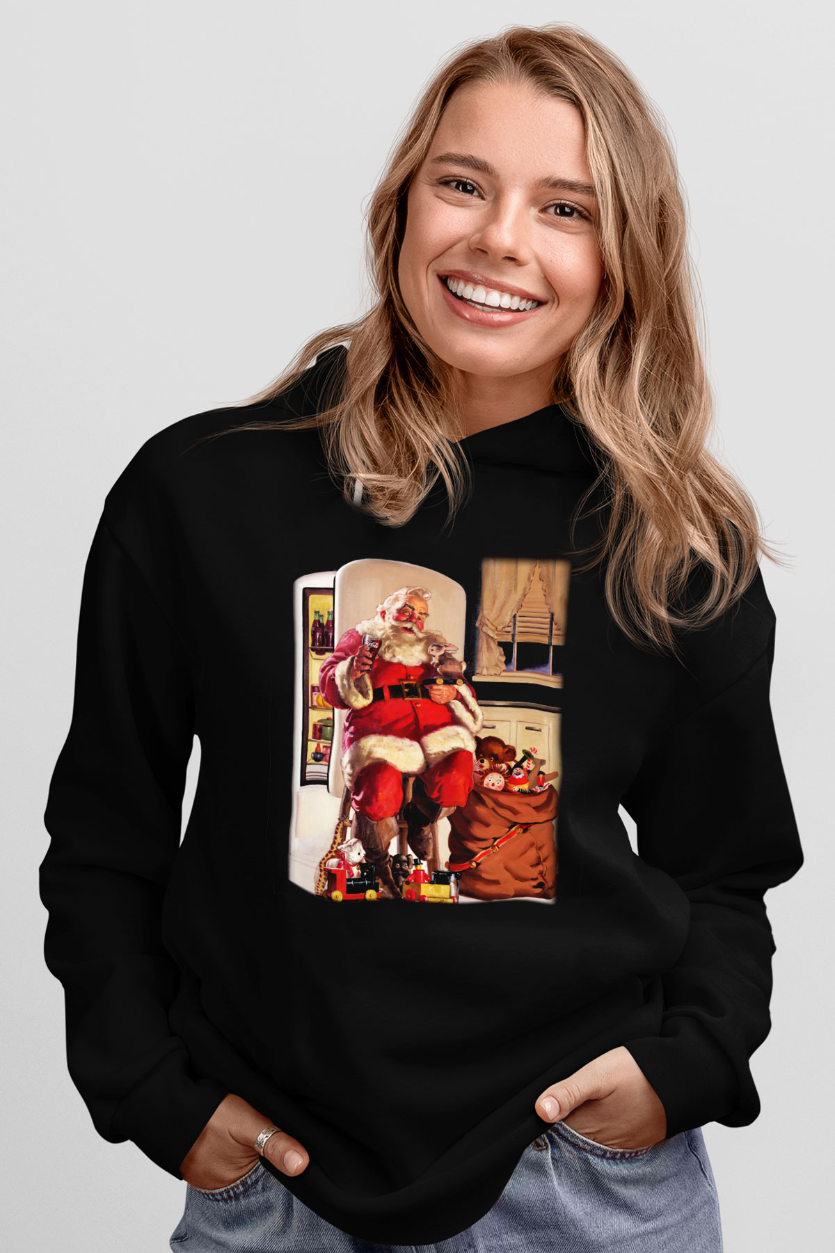Yılbaşı Siyah Unisex Hoodie