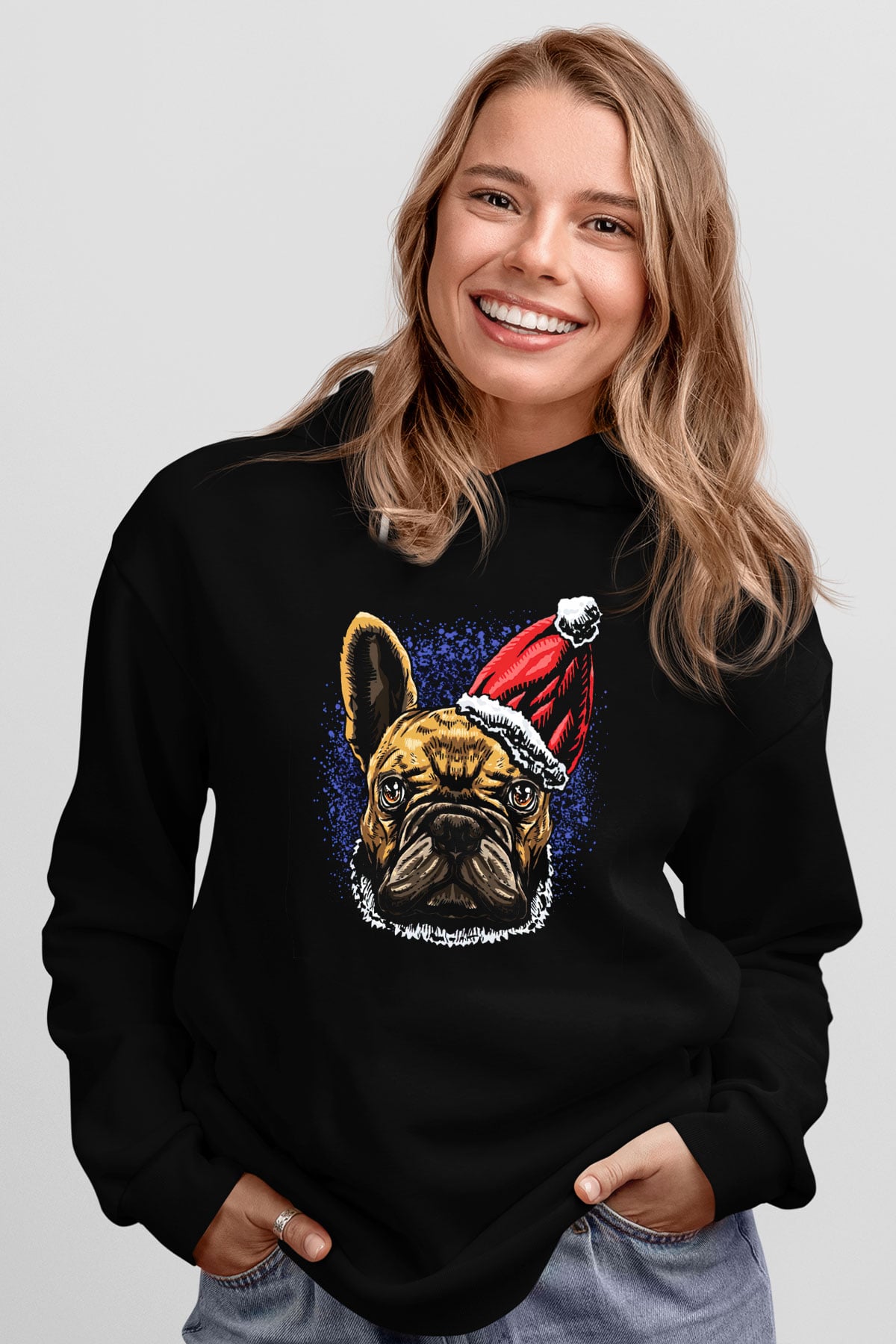 Yılbaşı Siyah Unisex Hoodie