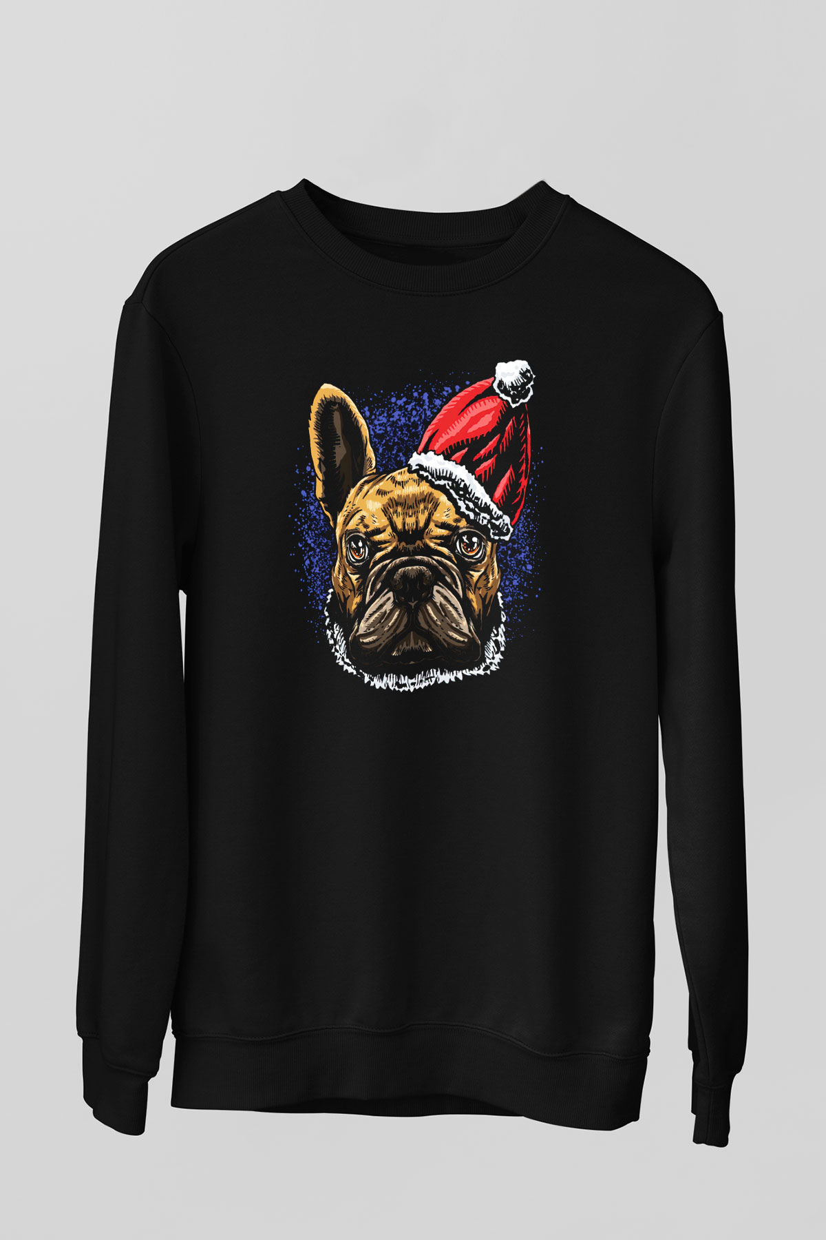 Yılbaşı Siyah Unisex Sweatshirt