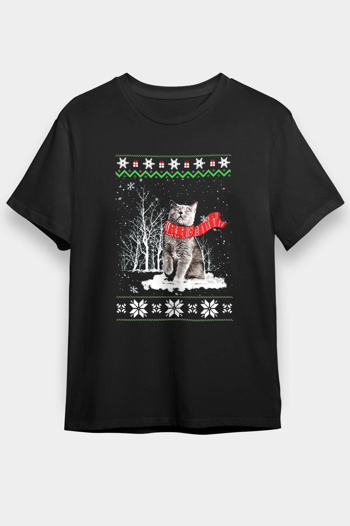 Yılbaşı Siyah Unisex Tişört T-Shirt - TişörtFabrikası