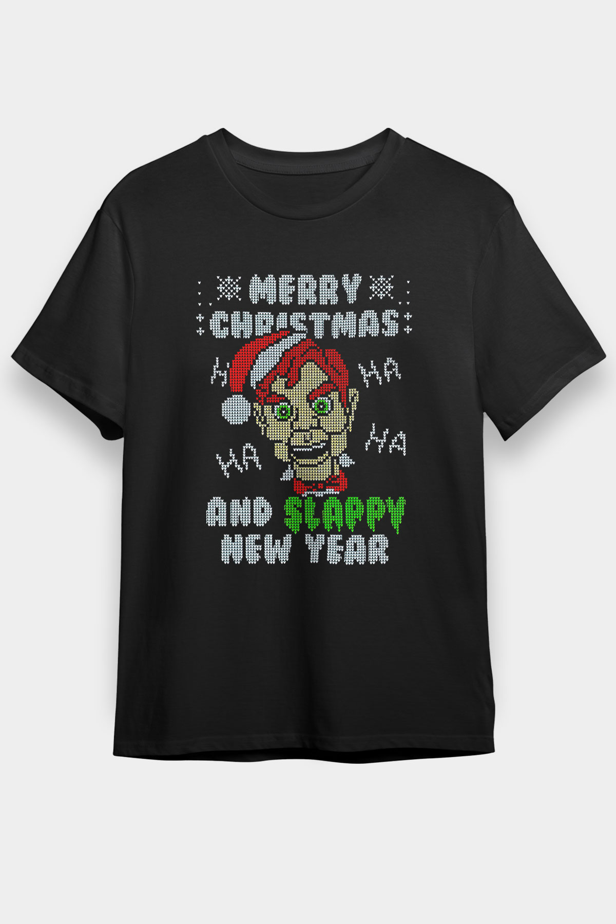 Yılbaşı Siyah Unisex Tişört T-Shirt - TişörtFabrikası