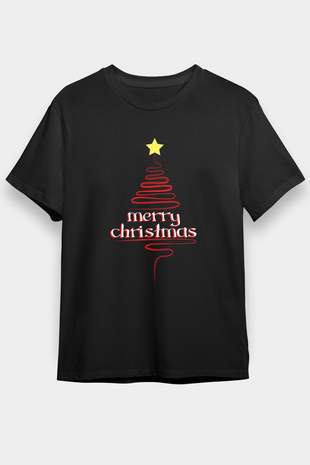 Yılbaşı Siyah Unisex Tişört T-Shirt - TişörtFabrikası
