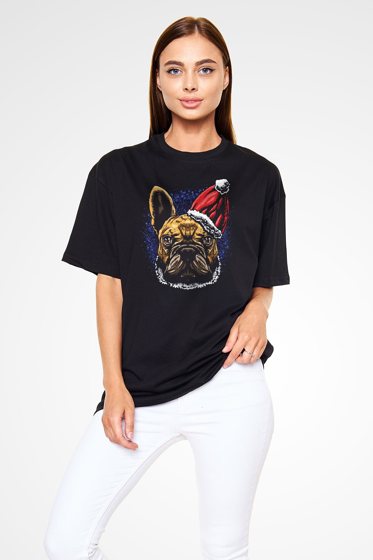 Yılbaşı Siyah Oversize Tişört Oversize T-shirt - TişörtFabrikası