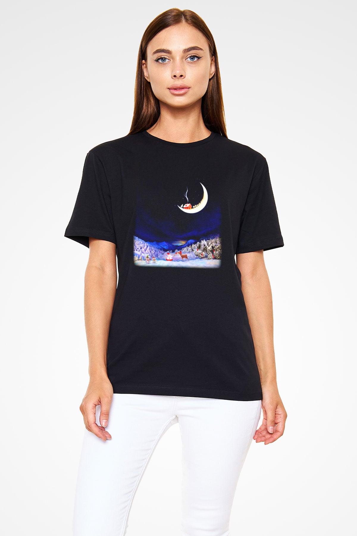 Yılbaşı Siyah Unisex Tişört T-Shirt - TişörtFabrikası