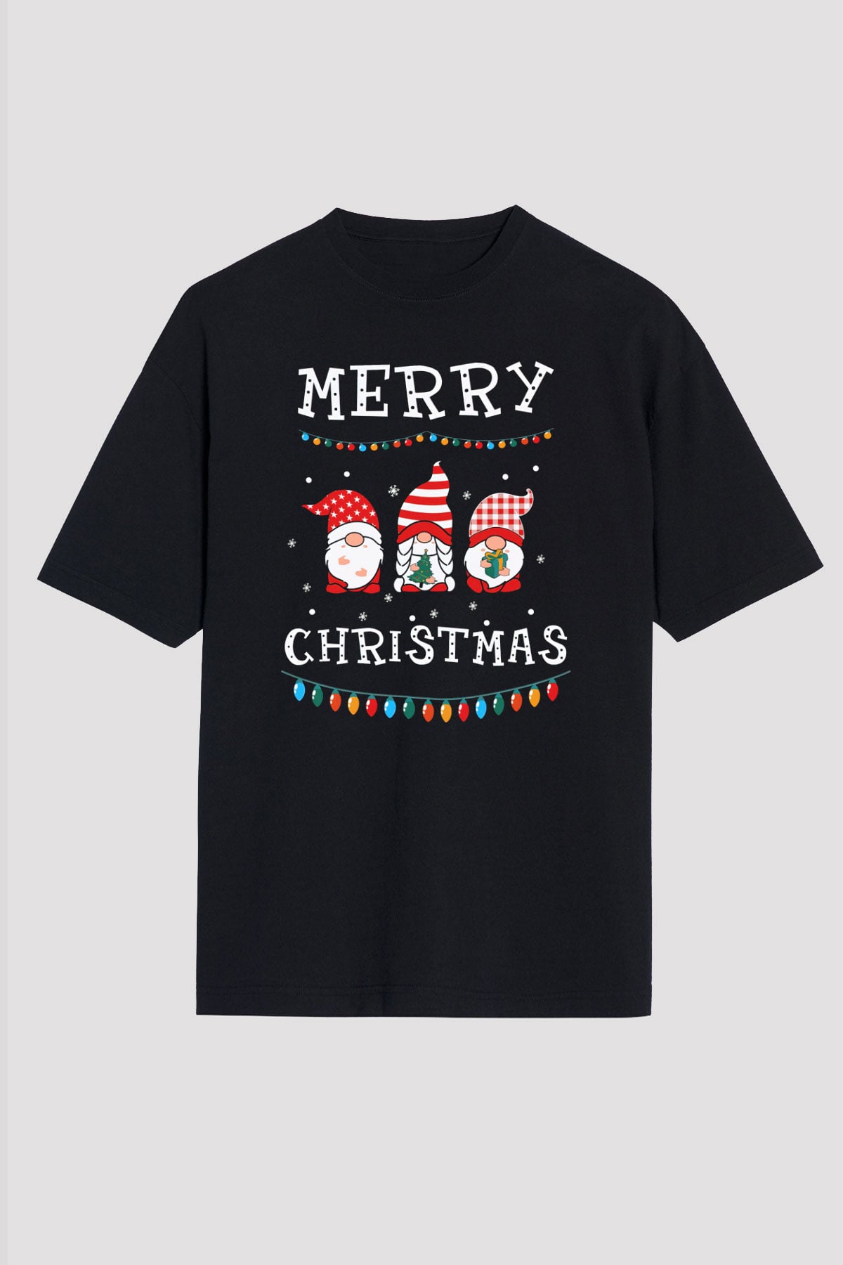 Yılbaşı Siyah Oversize Tişört Oversize T-shirt - TişörtFabrikası