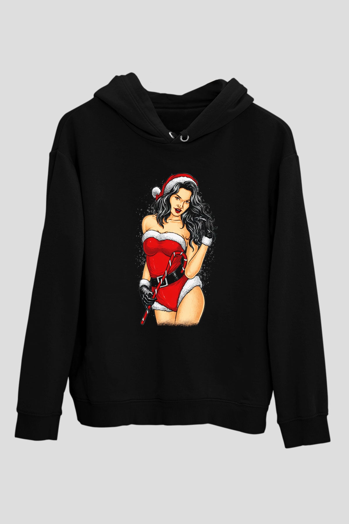 Yılbaşı Yeni Yıl Siyah Unisex Hoodie