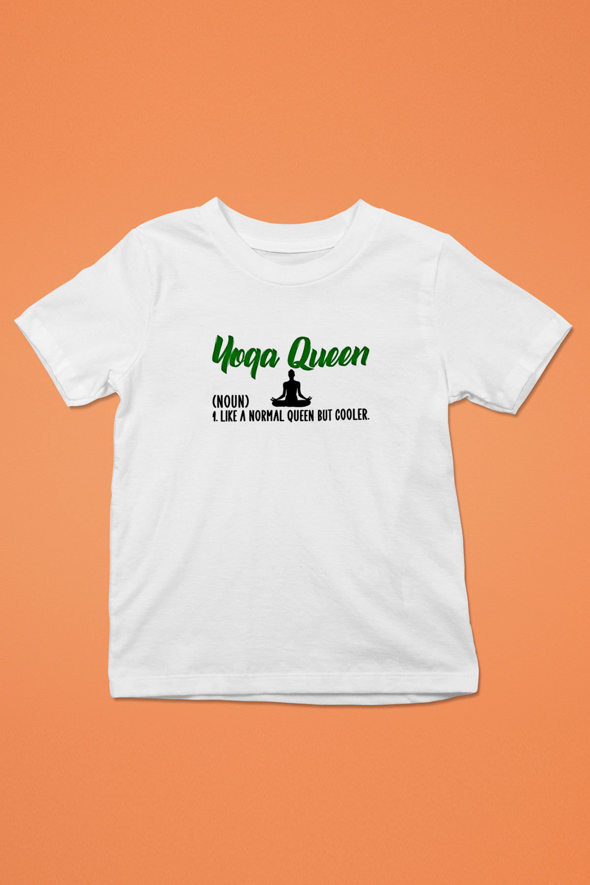 Yoga Baskılı Unisex Beyaz Çocuk Tişört - Tshirt