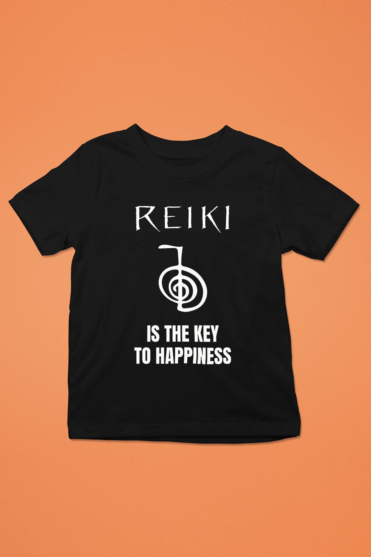 Yoga Baskılı Unisex Siyah Çocuk Tİşörtü - Tshirt