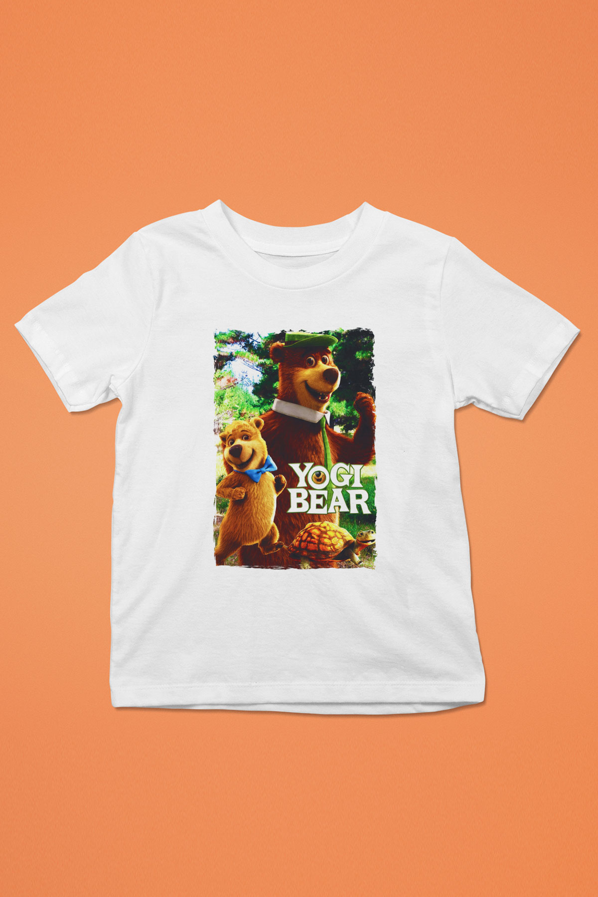 Yogi Bear Ayı Yogi Beyaz Unisex  Çocuk Tişört