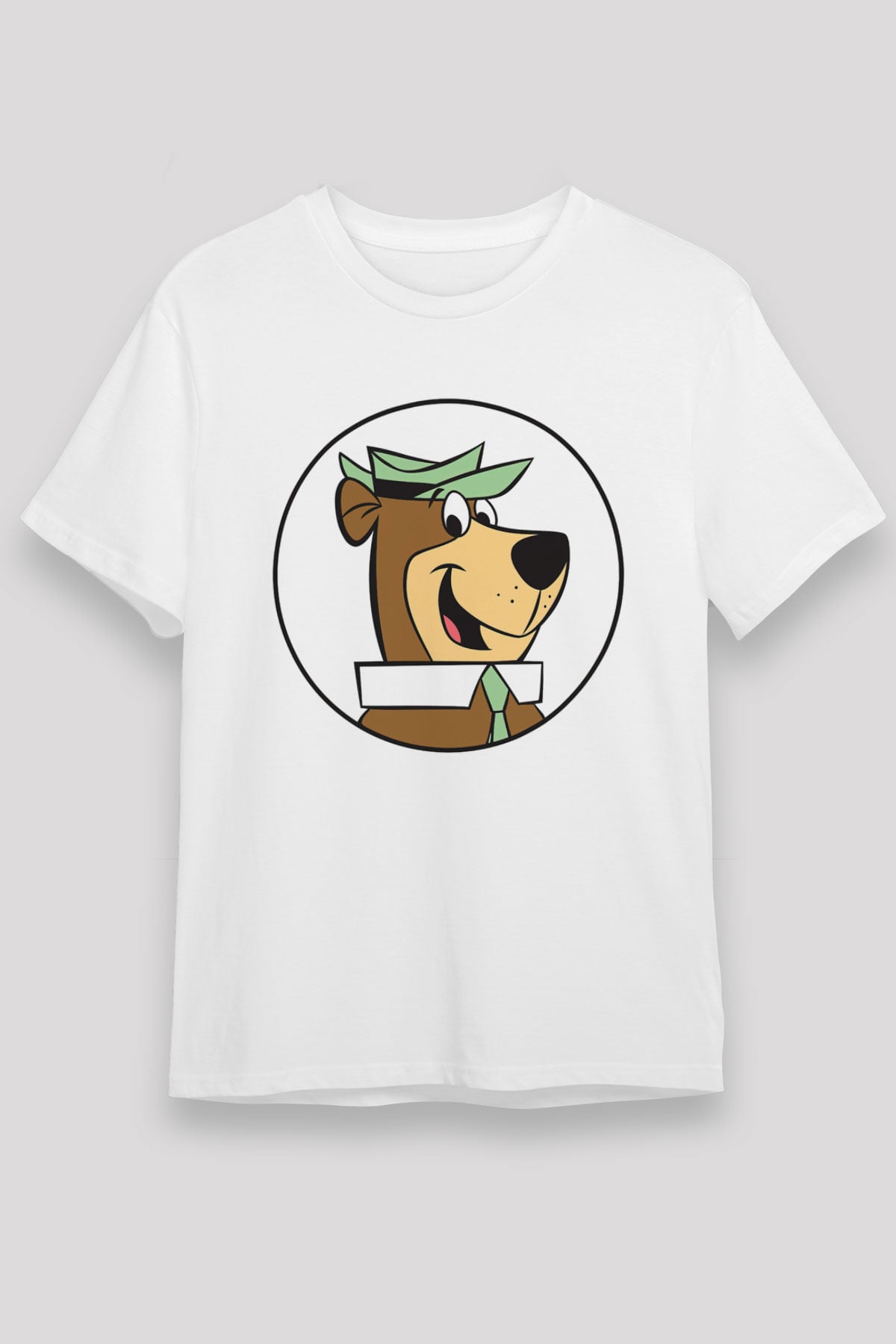 Yogi Bear Ayı Yogi Beyaz Unisex Tişört