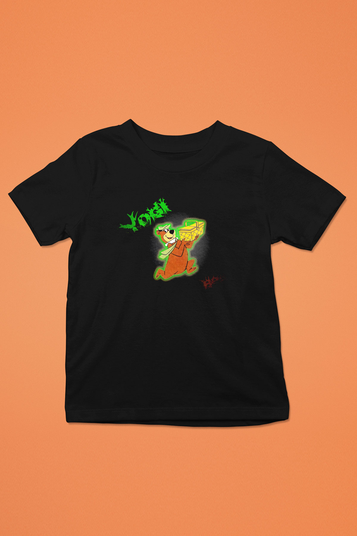 Yogi Bear Ayı Yogi Siyah Unisex  Çocuk Tişört