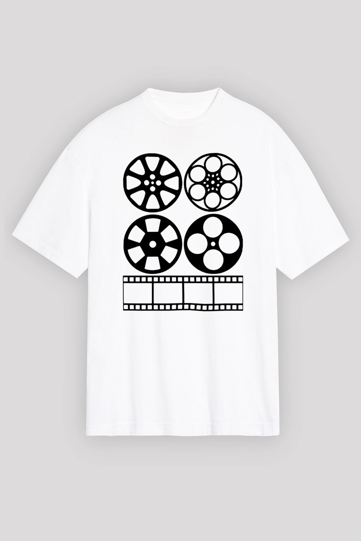 Yönetmen Beyaz Unisex Oversize Tişört T-Shirt