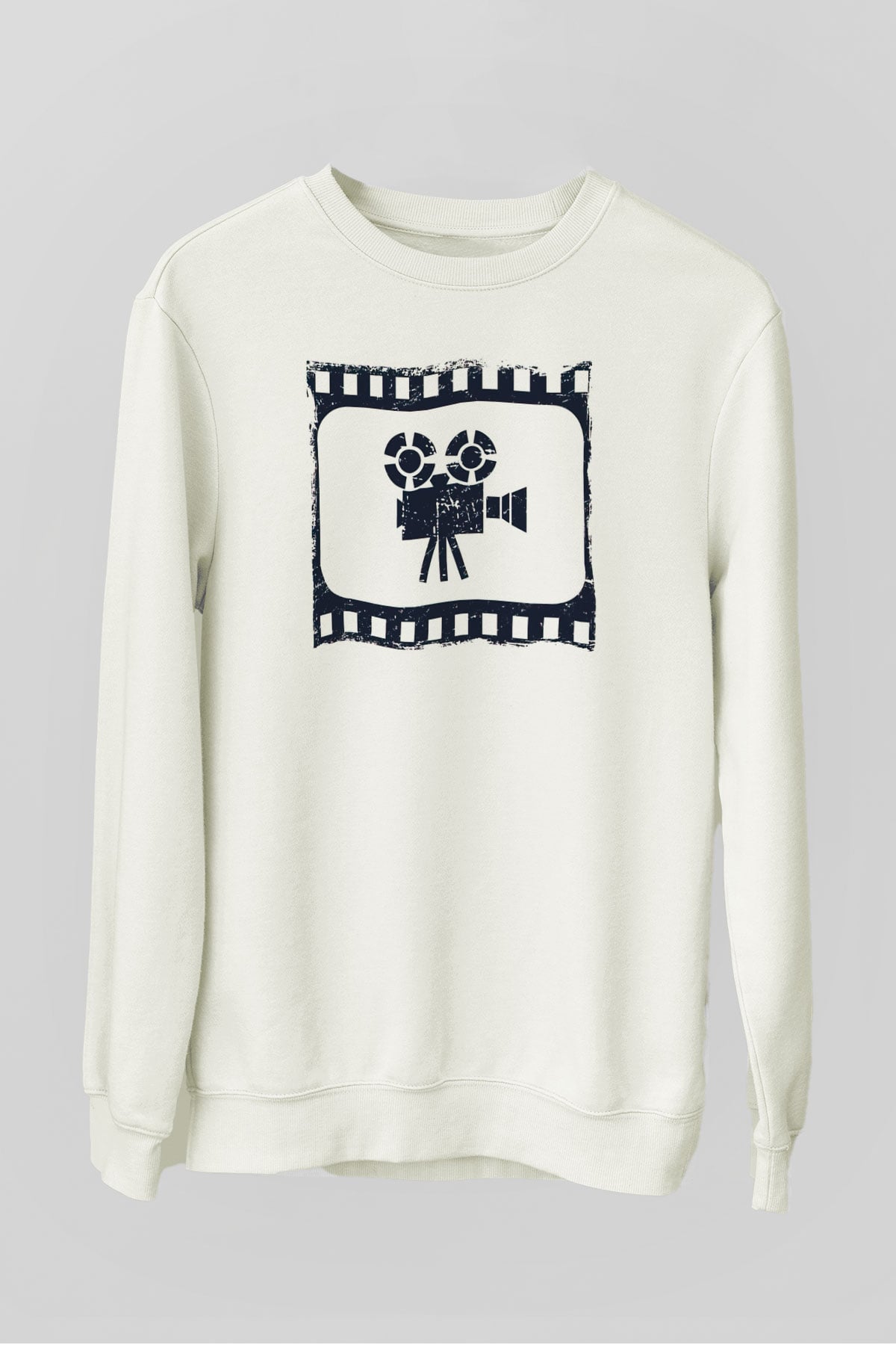 Yönetmen Beyaz Unisex Sweatshirt