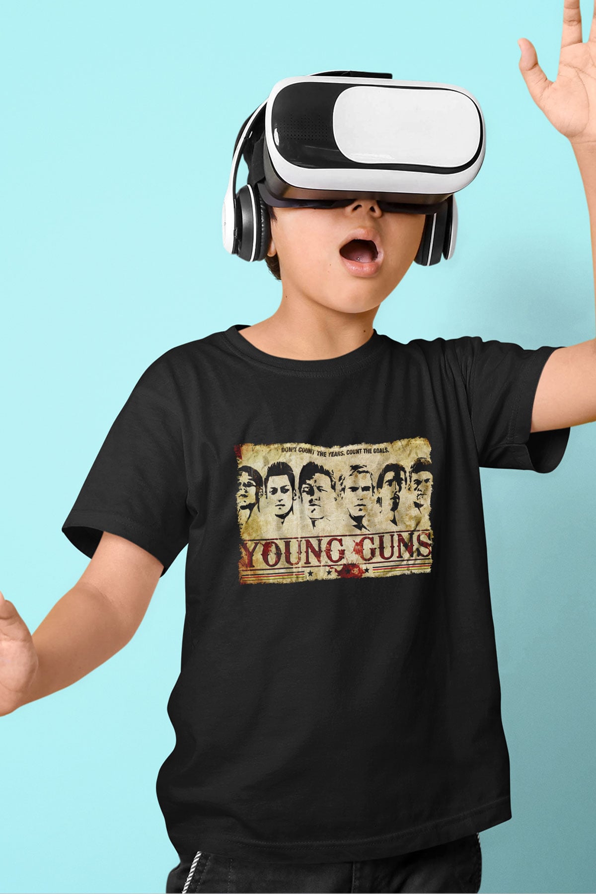 Young Guns Siyah Unisex  Çocuk Tişört