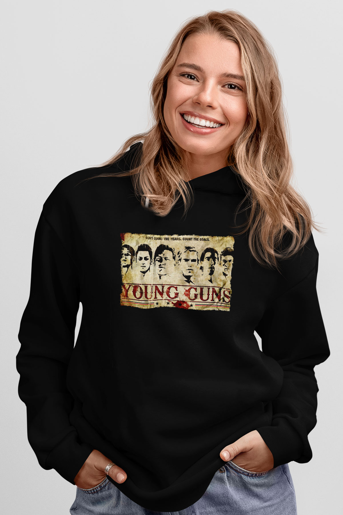 Young Guns Siyah Unisex Hoodie