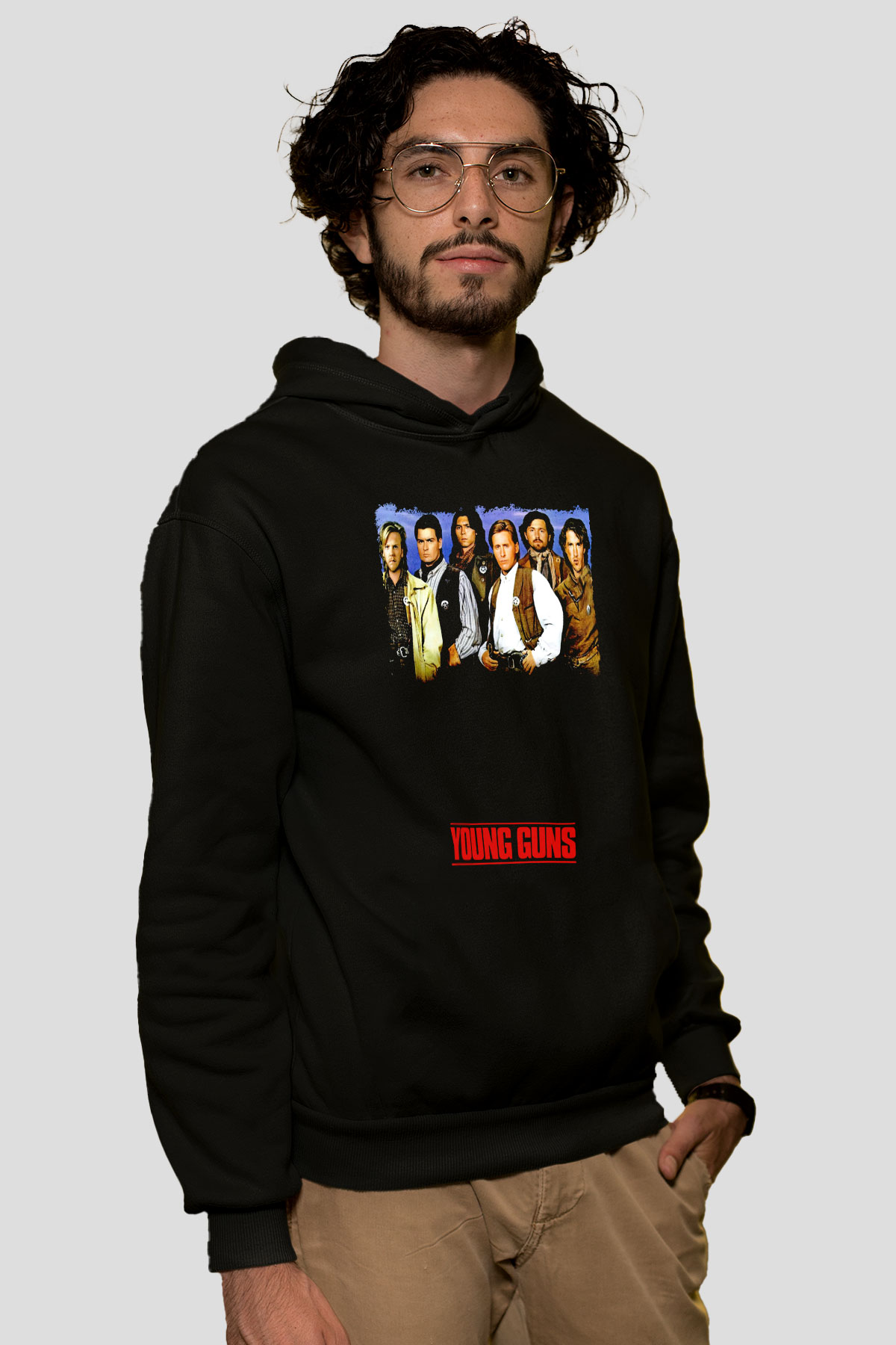 Young Guns Siyah Unisex Hoodie