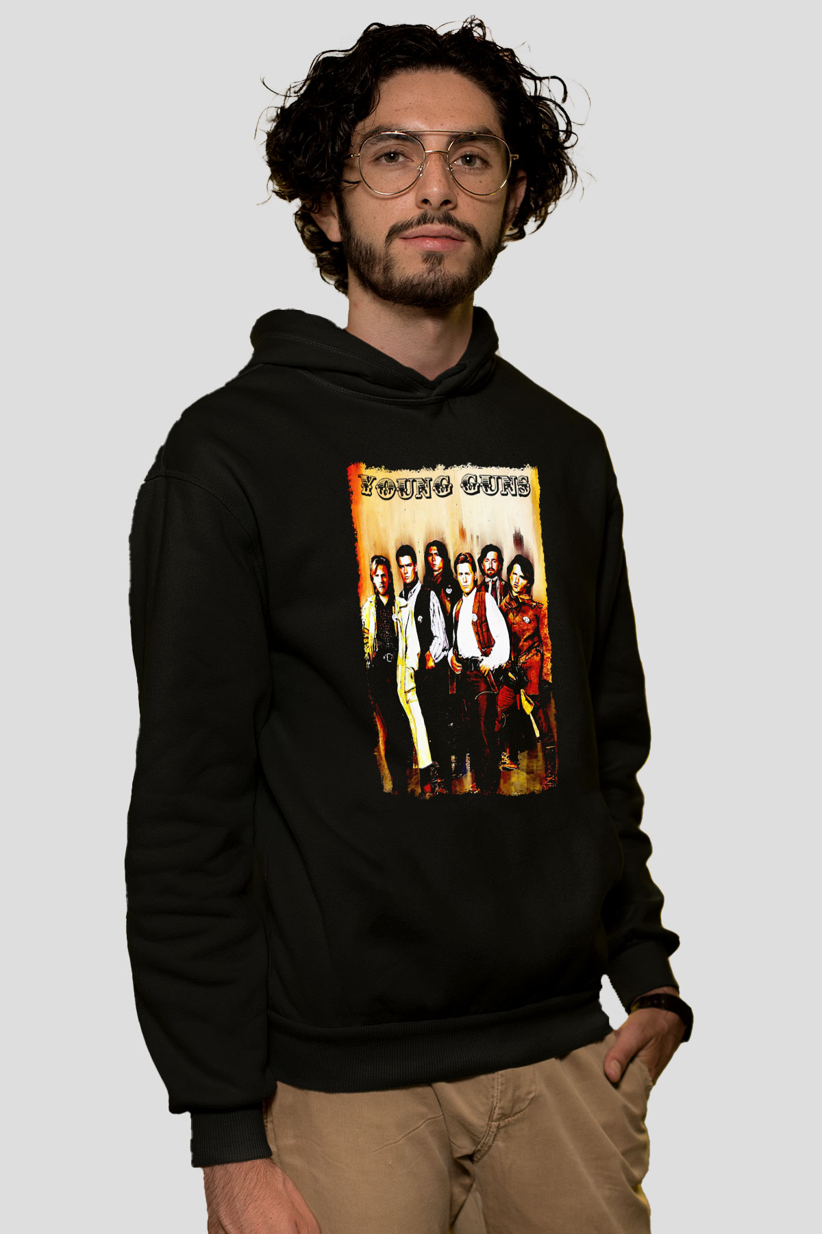 Young Guns Siyah Unisex Hoodie