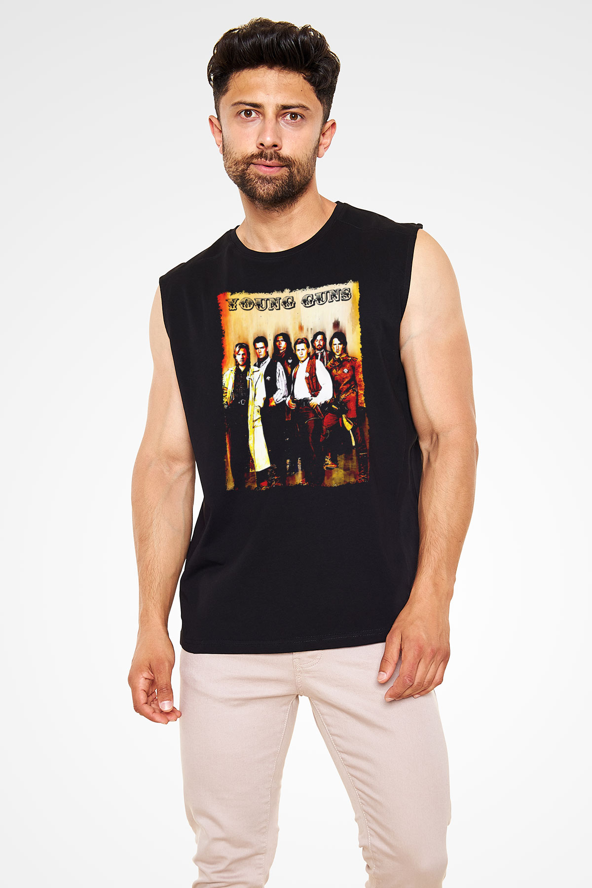 Young Guns Siyah Unisex  Kolsuz Tişört