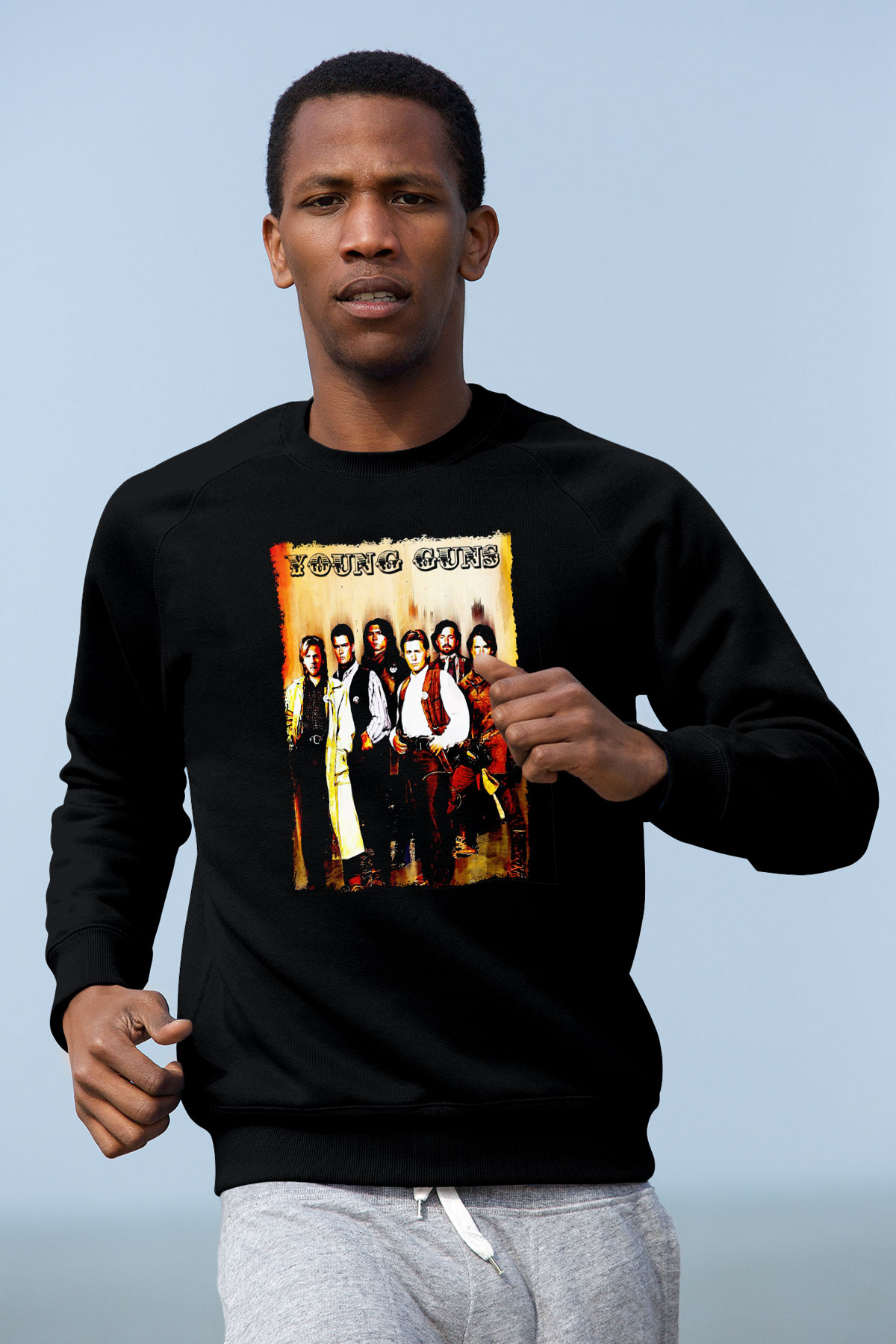 Young Guns Siyah Unisex  Sweatshirt