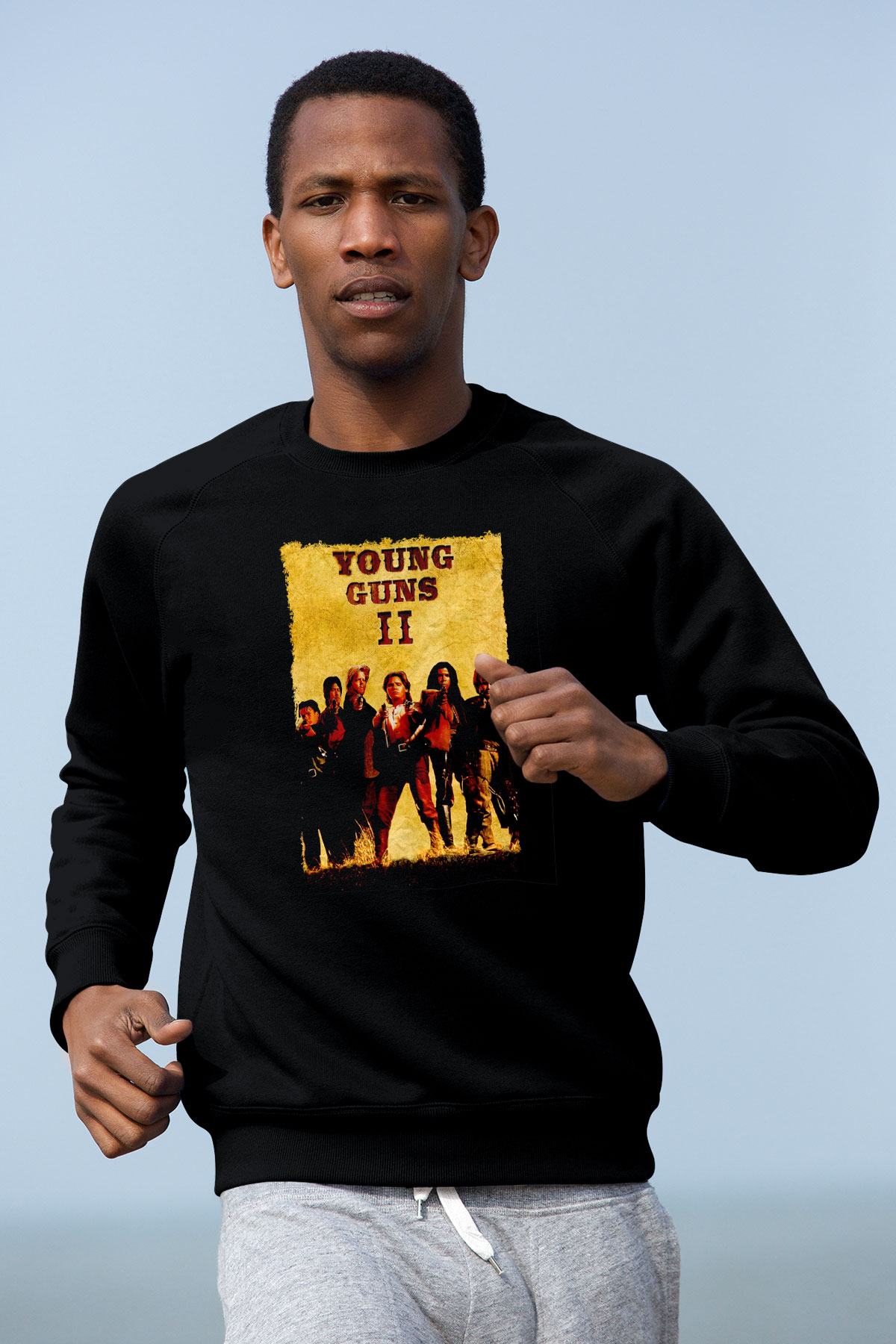 Young Guns Siyah Unisex  Sweatshirt