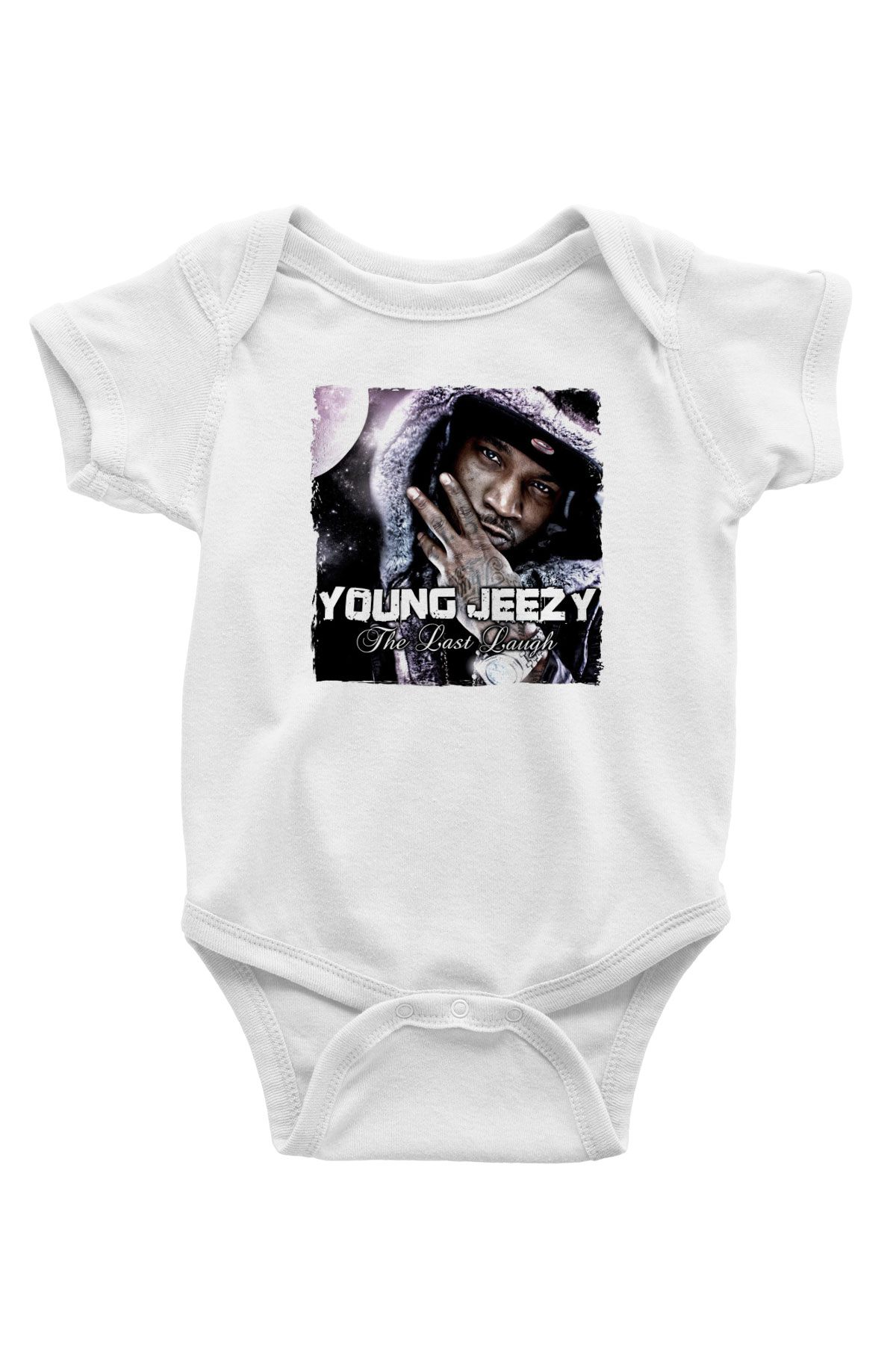 Young Jeezy Beyaz Bebek Body - Zıbın