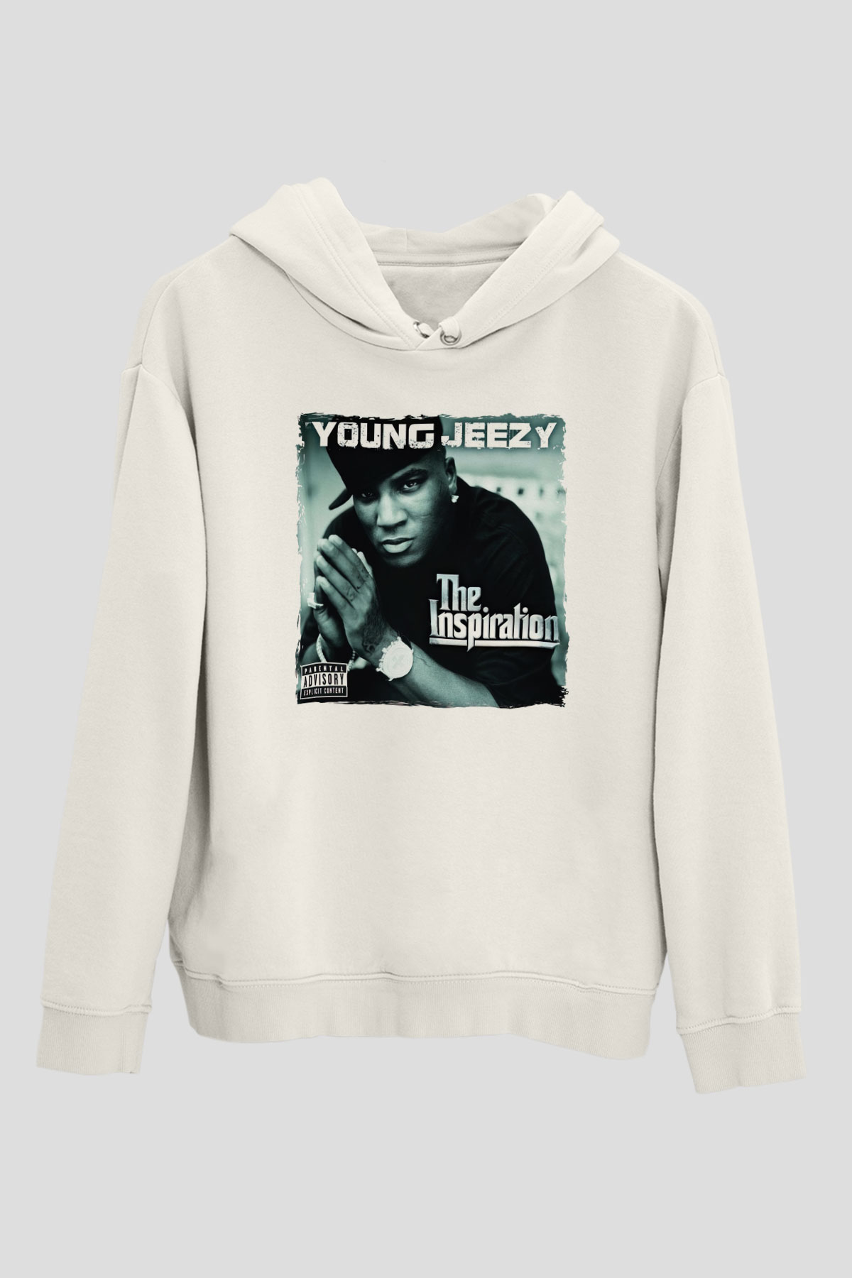 Young Jeezy Beyaz Unisex Kapüşonlu Sweatshirt