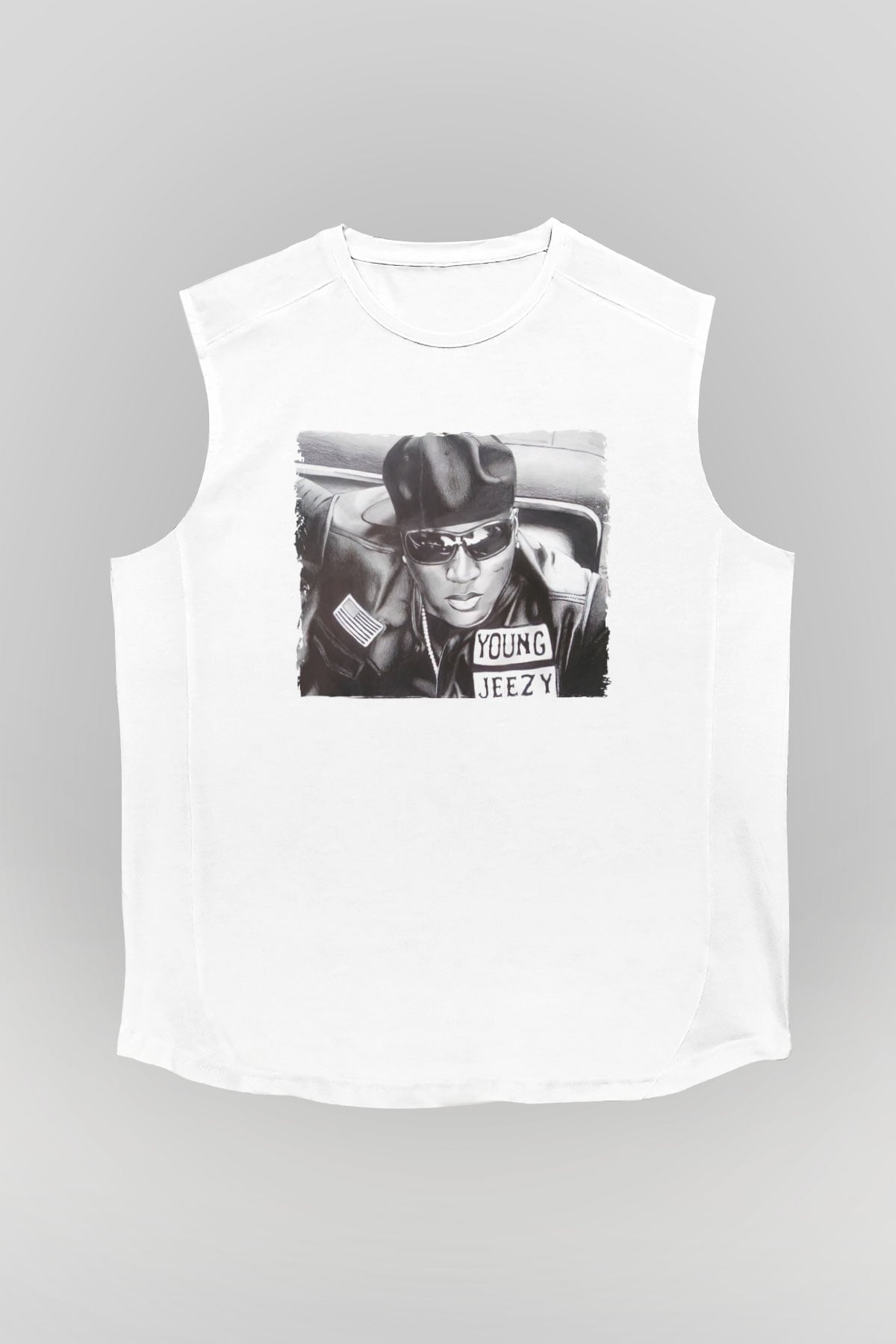 Young Jeezy Beyaz Unisex Kolsuz Tişört