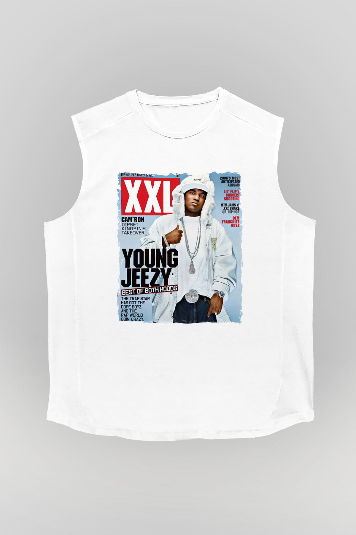 Young Jeezy Beyaz Unisex Kolsuz Tişört