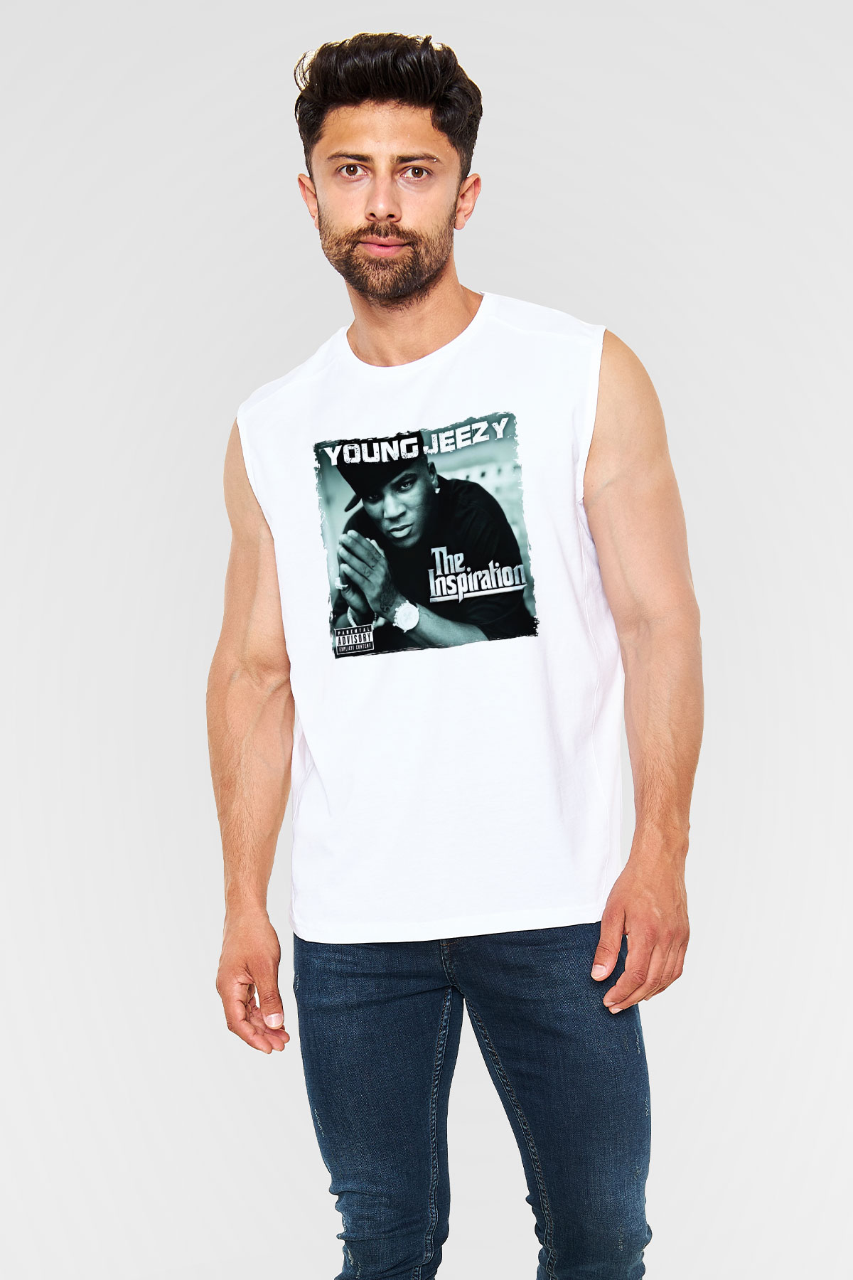 Young Jeezy Beyaz Unisex Kolsuz Tişört