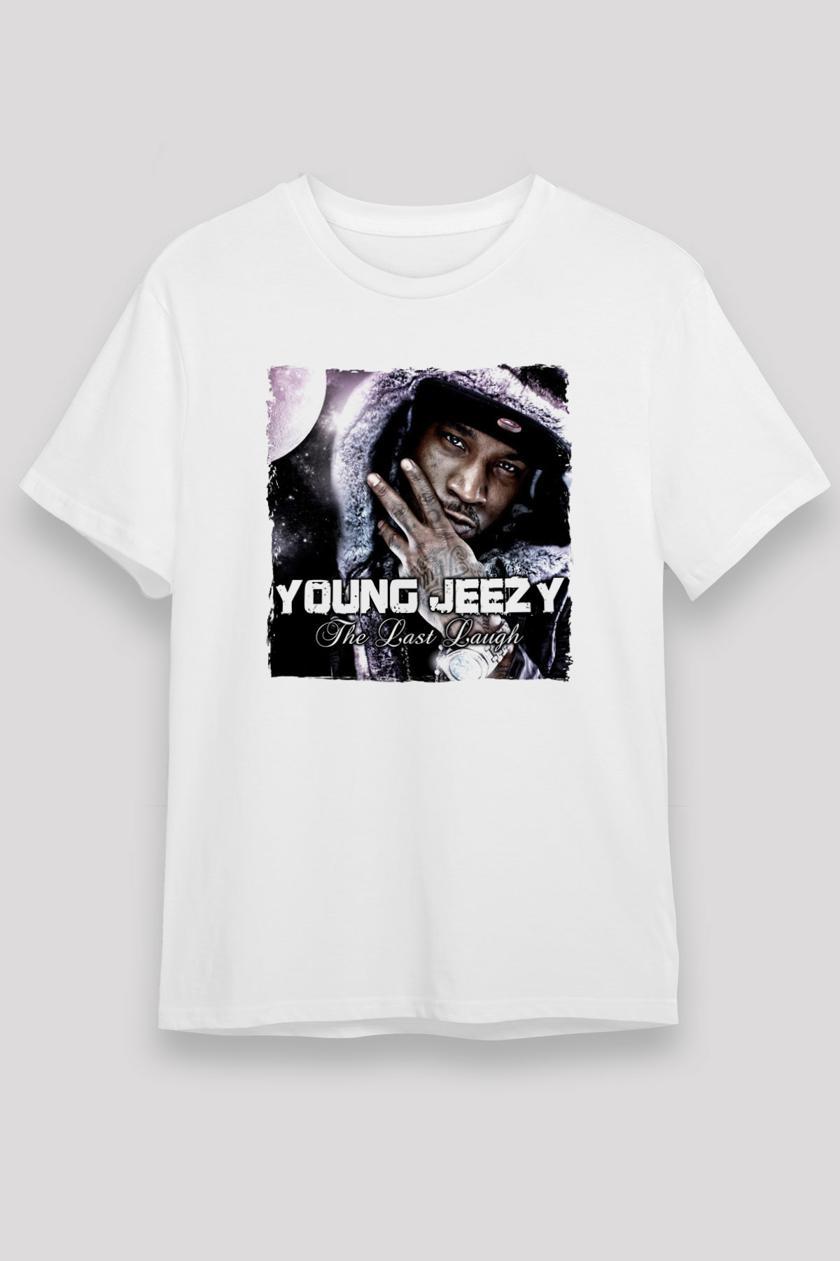 Young Jeezy Beyaz Unisex Tişört T-Shirt - TişörtFabrikası