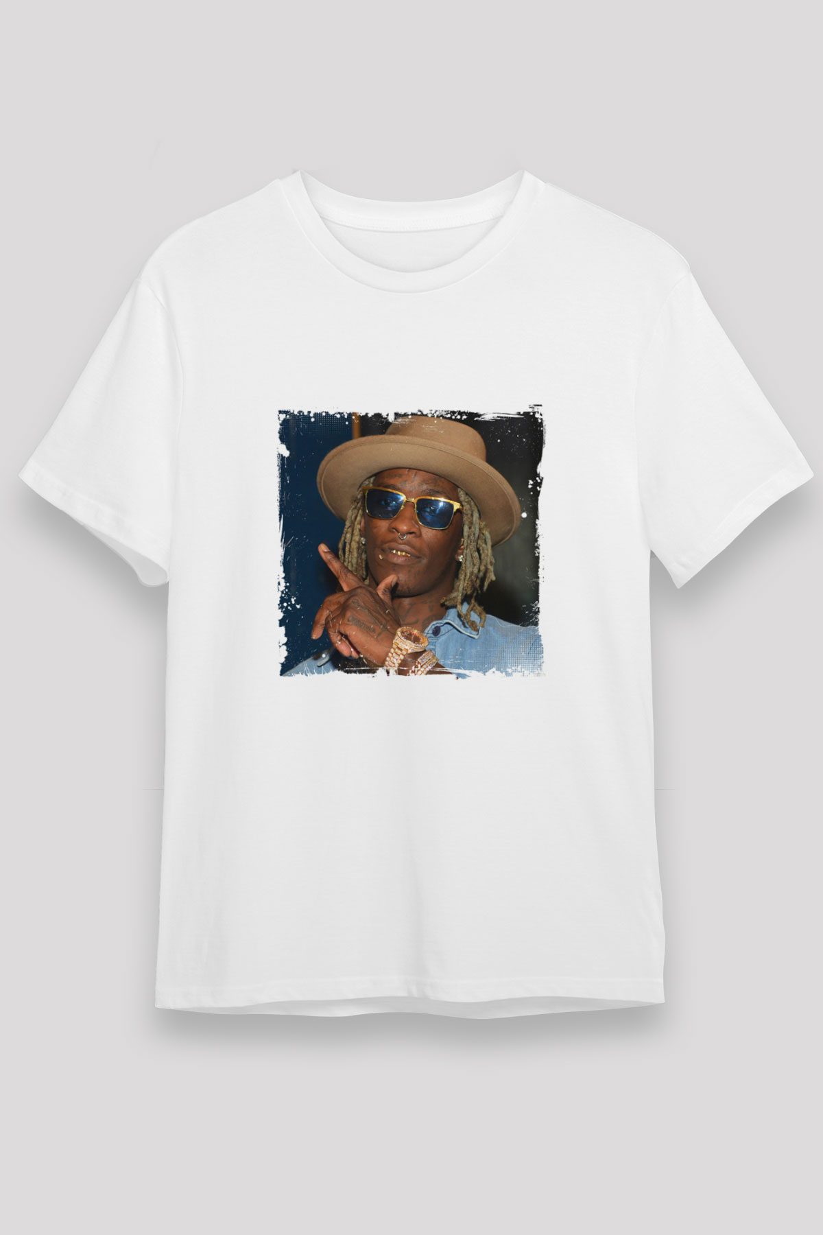 Young Thug Baskılı Unisex Beyaz Tişört