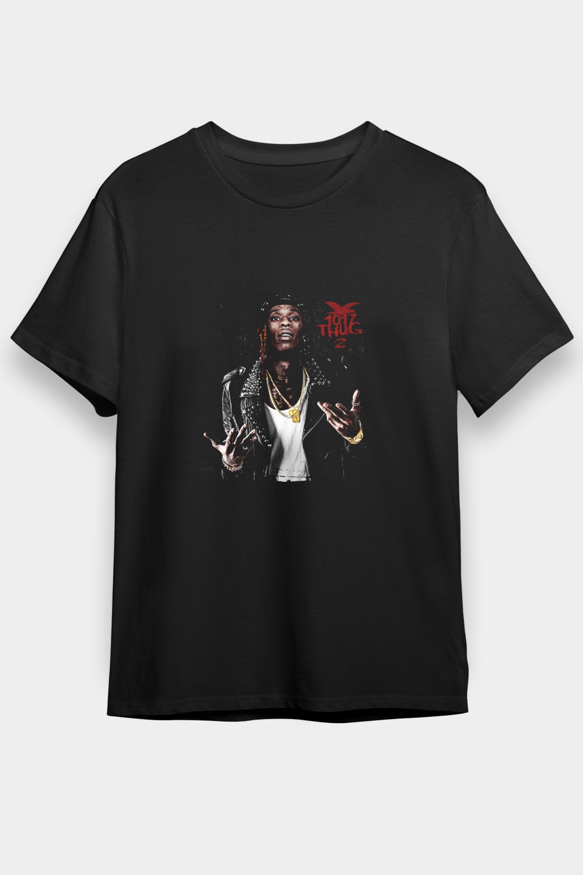 Young Thug Baskılı Unisex Siyah Tişört