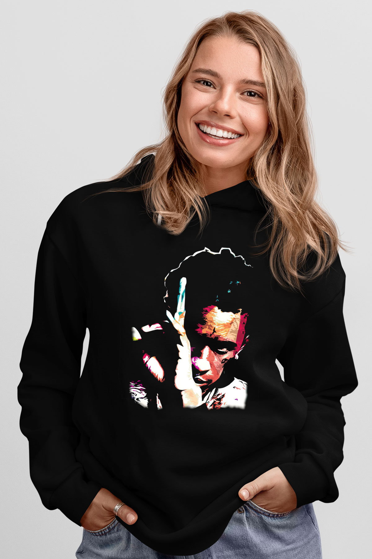 Young Thug Siyah Unisex Kapüşonlu Sweatshirt