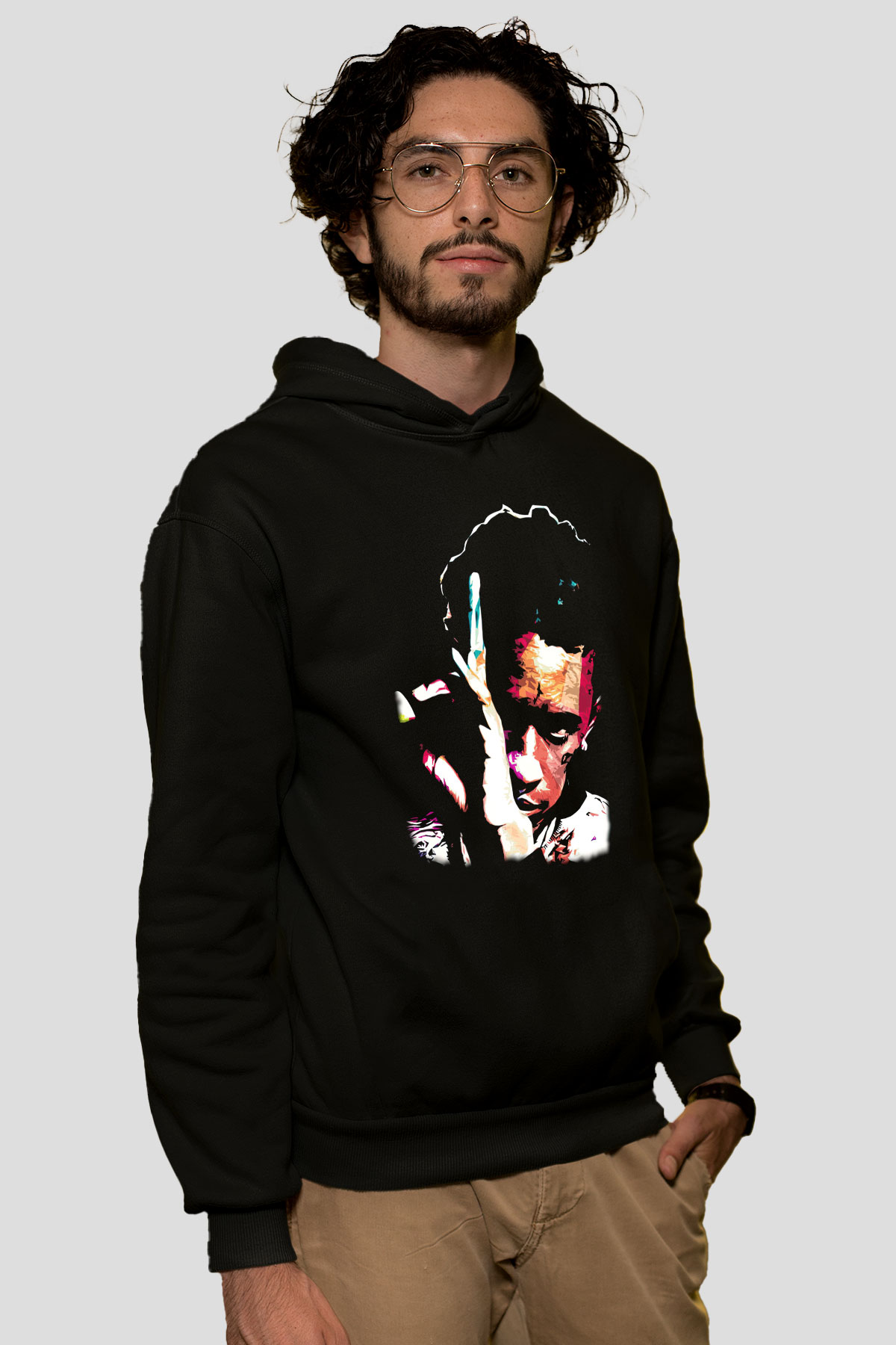 Young Thug Siyah Unisex Kapüşonlu Sweatshirt