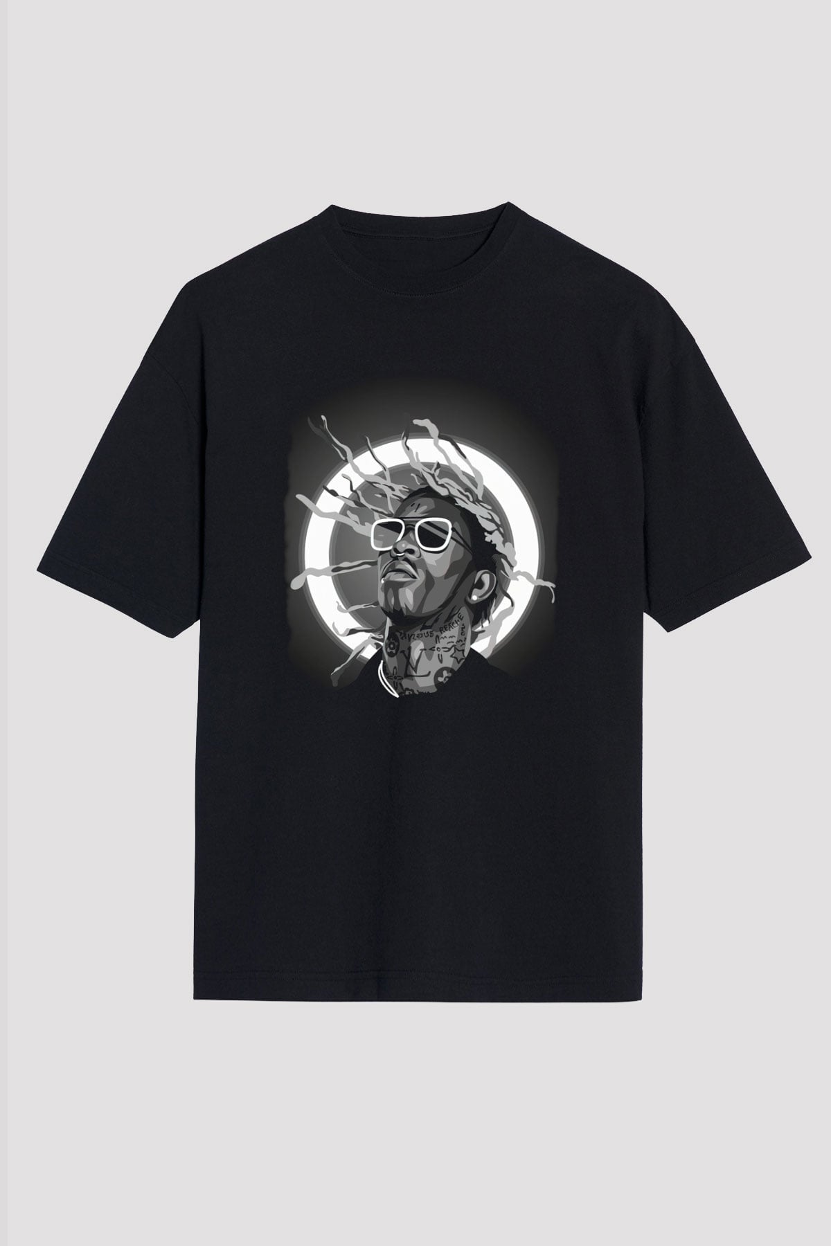 Young Thug Siyah Oversize Tişört Oversize T-shirt - TişörtFabrikası