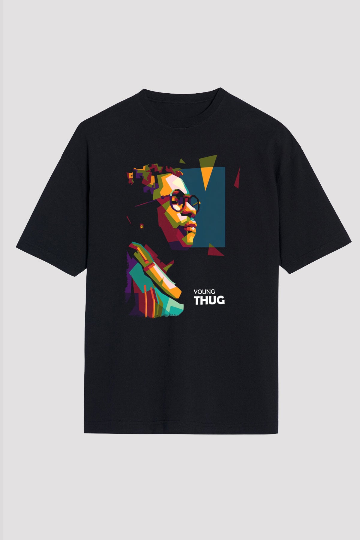 Young Thug Siyah Oversize Tişört Oversize T-shirt - TişörtFabrikası