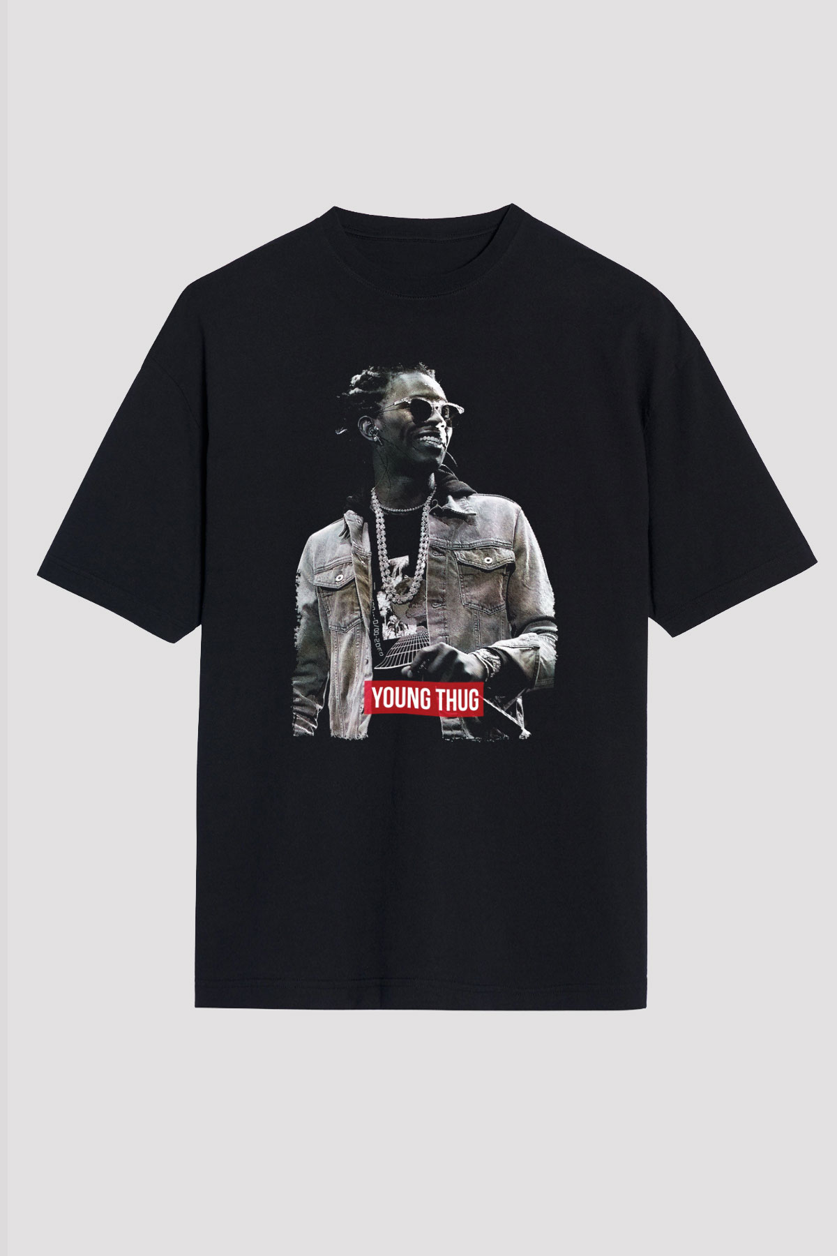 Young Thug Siyah Oversize Tişört Oversize T-shirt - TişörtFabrikası