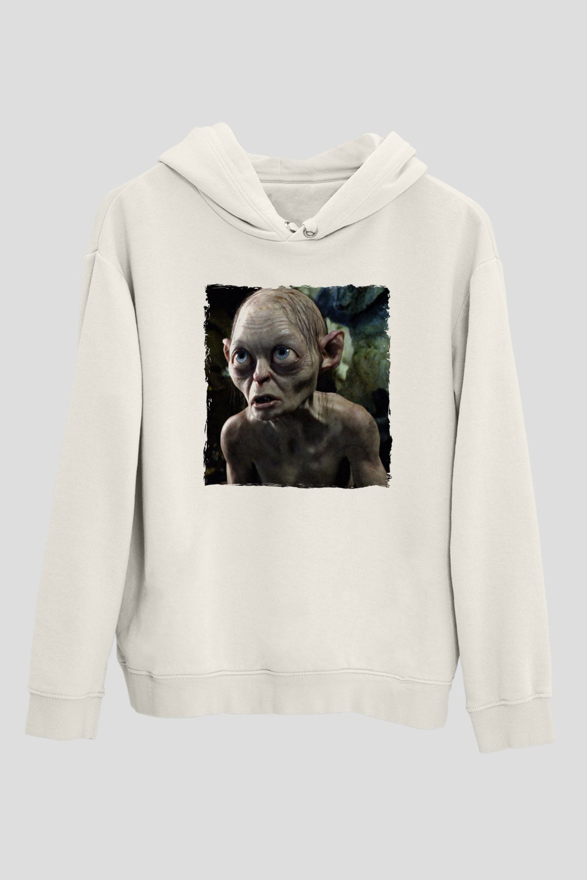 Yüzüklerin Efendisi Beyaz Unisex Hoodie