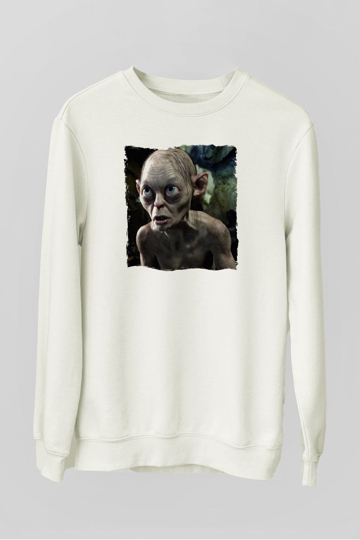 Yüzüklerin Efendisi Beyaz Unisex  Sweatshirt